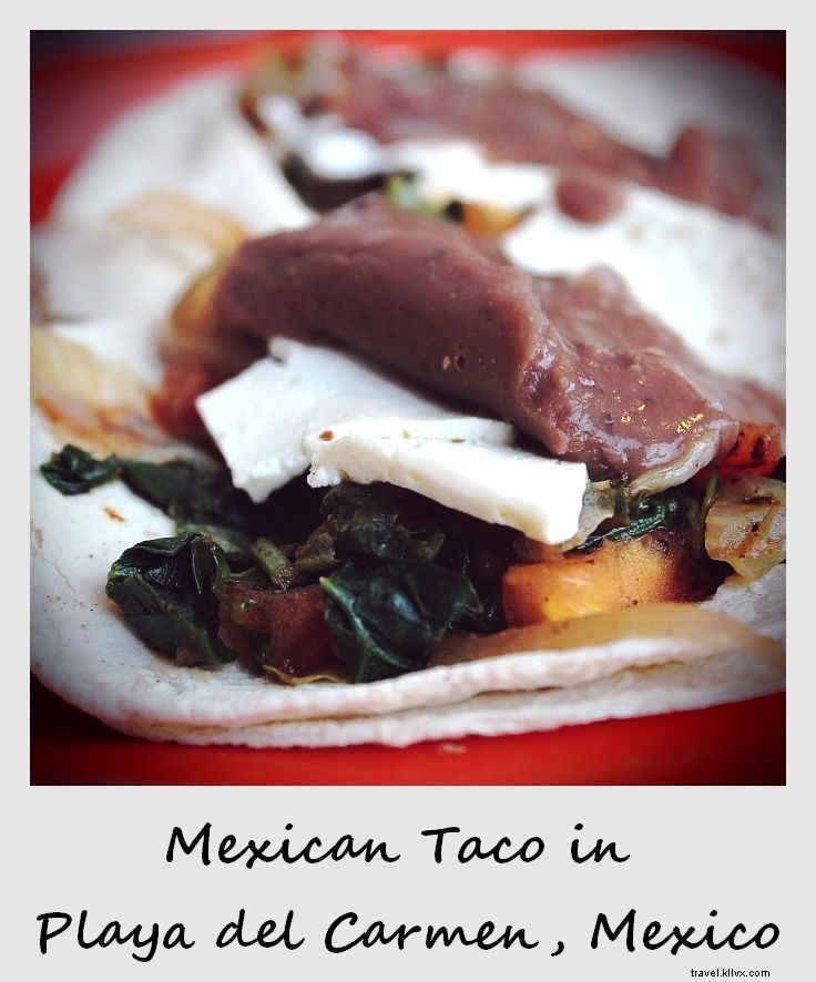Polaroid of the Week: Authentic Mexican Tacos on 10th Avenue in Playa del Carmen