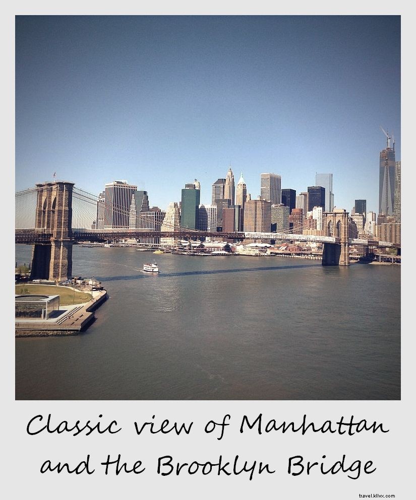 Polaroid of the Week: Brooklyn Bridge and Manhattan Skyline from Our Housesit in Brooklyn