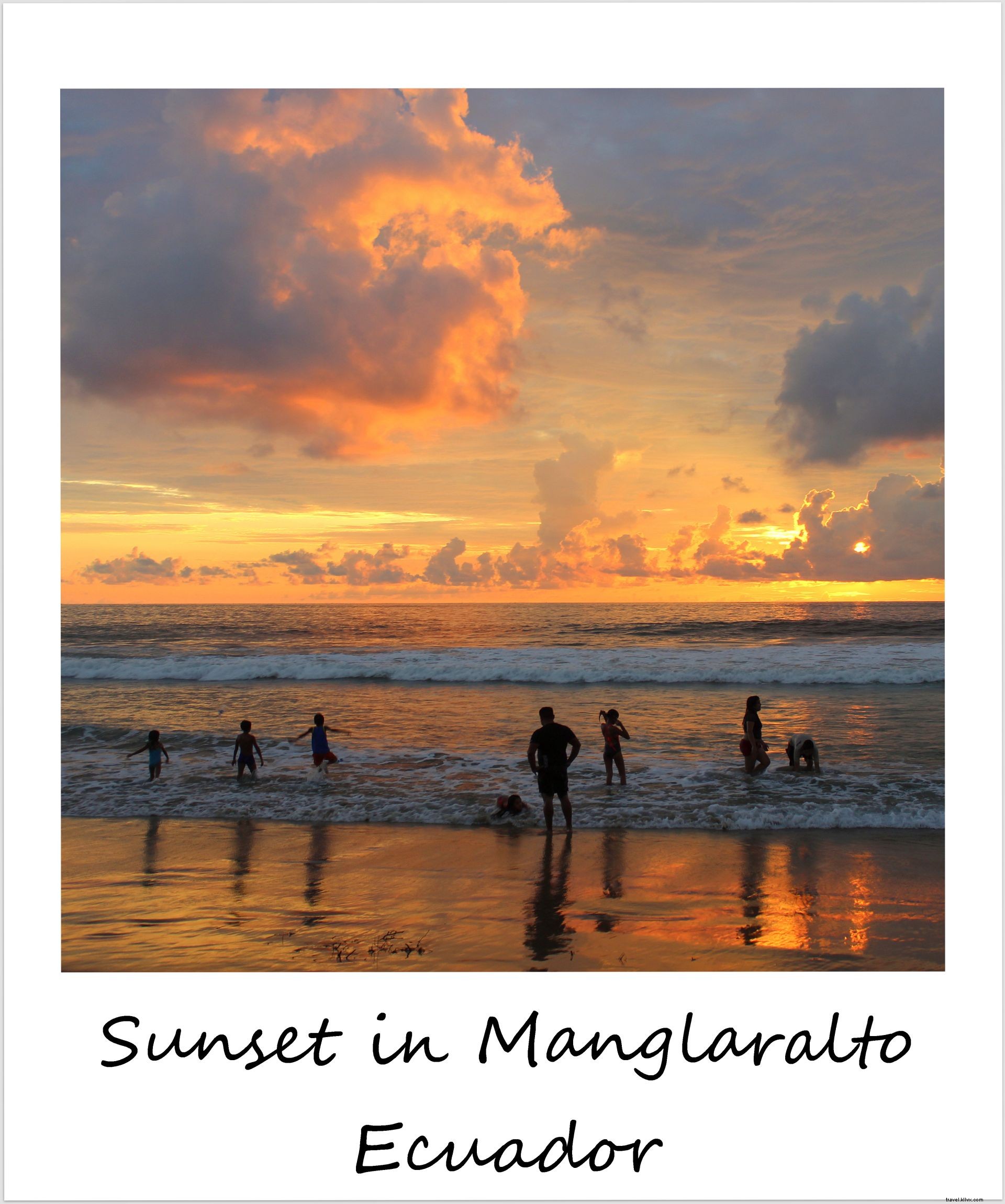 Polaroid of the Week: Breathtaking Beach Sunset in Montañita, Ecuador