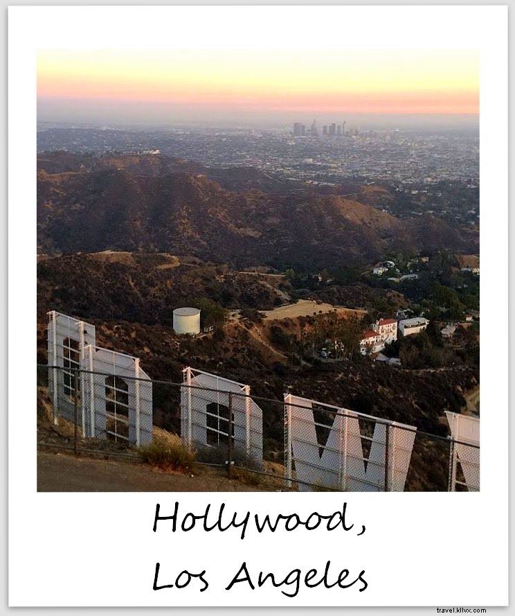 Polaroid of the Week: Hiking the Hollywood Sign – L.A. at My Feet