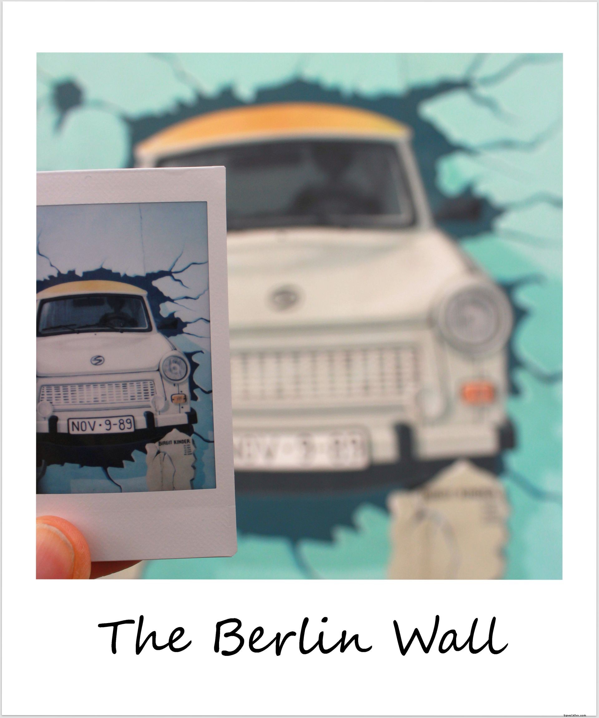 Polaroid of the Week: Iconic Trabant Breaking Through the Berlin Wall at East Side Gallery