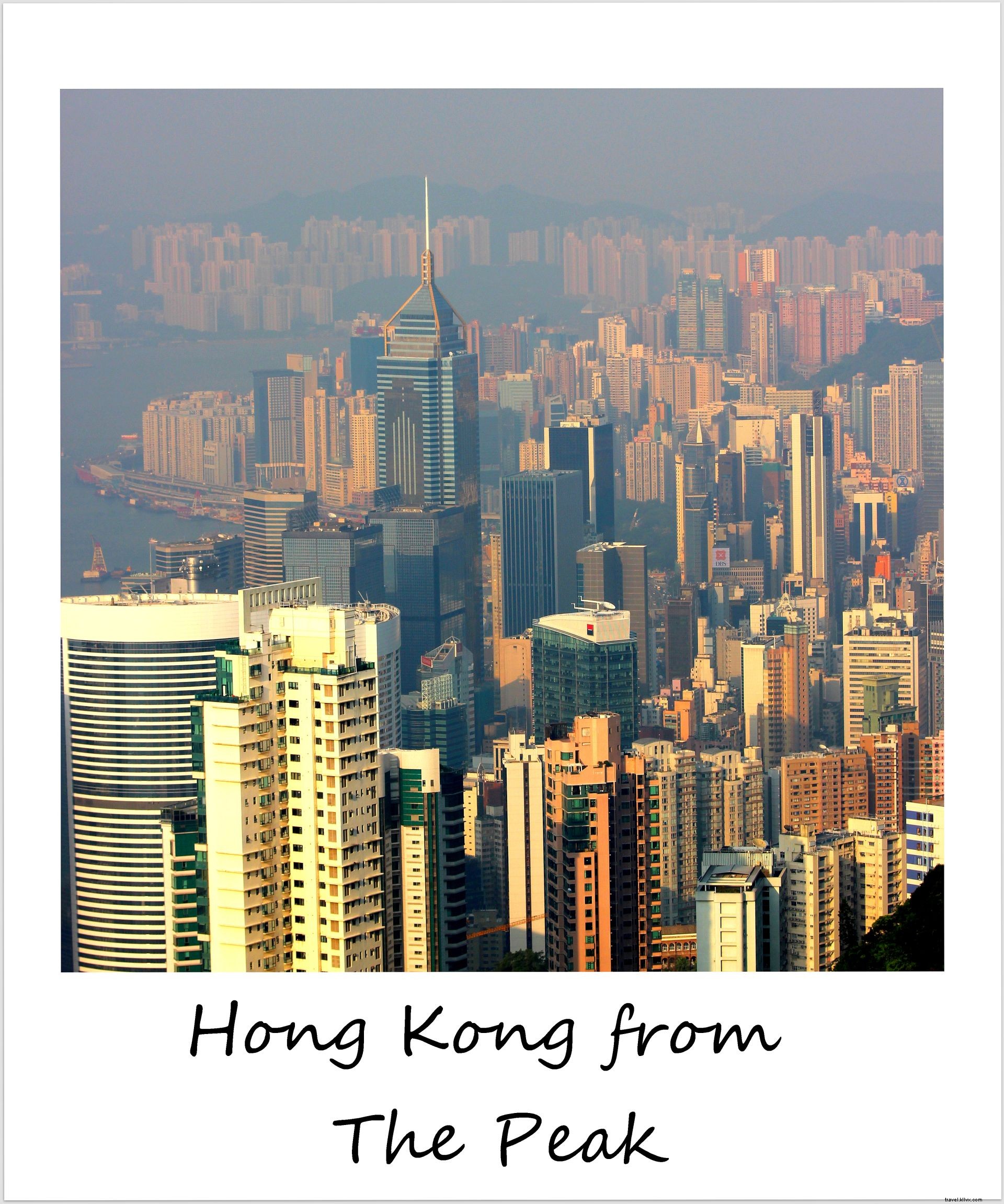 Polaroid of the Week: Breathtaking Views from Victoria Peak in Hong Kong