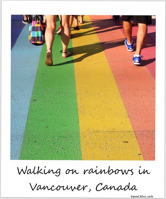 Polaroid of the Week: Walking on Rainbows at Vancouver s Iconic Crosswalks