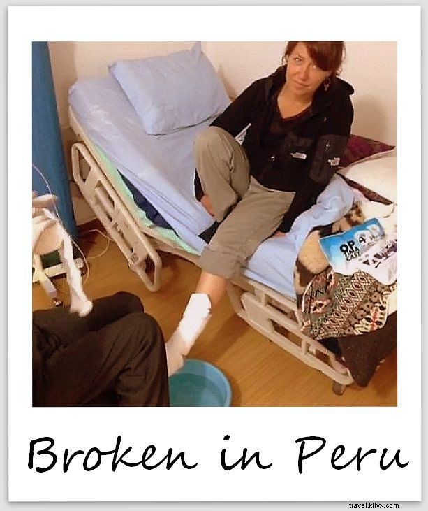 Polaroid of the Week: A Broken Ankle in Peru After Conquering Machu Picchu