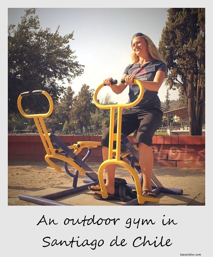 Polaroid of the Week: Santiago s Outdoor Gyms with Stunning Andes Backdrop