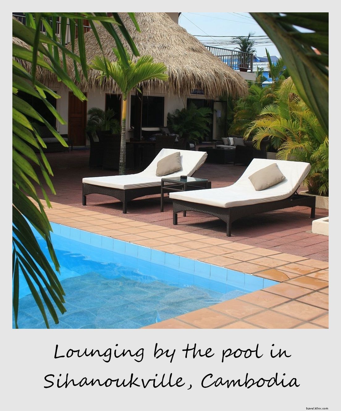 Polaroid of the Week: Ultimate Poolside Relaxation at Beach Club Resort, Sihanoukville, Cambodia