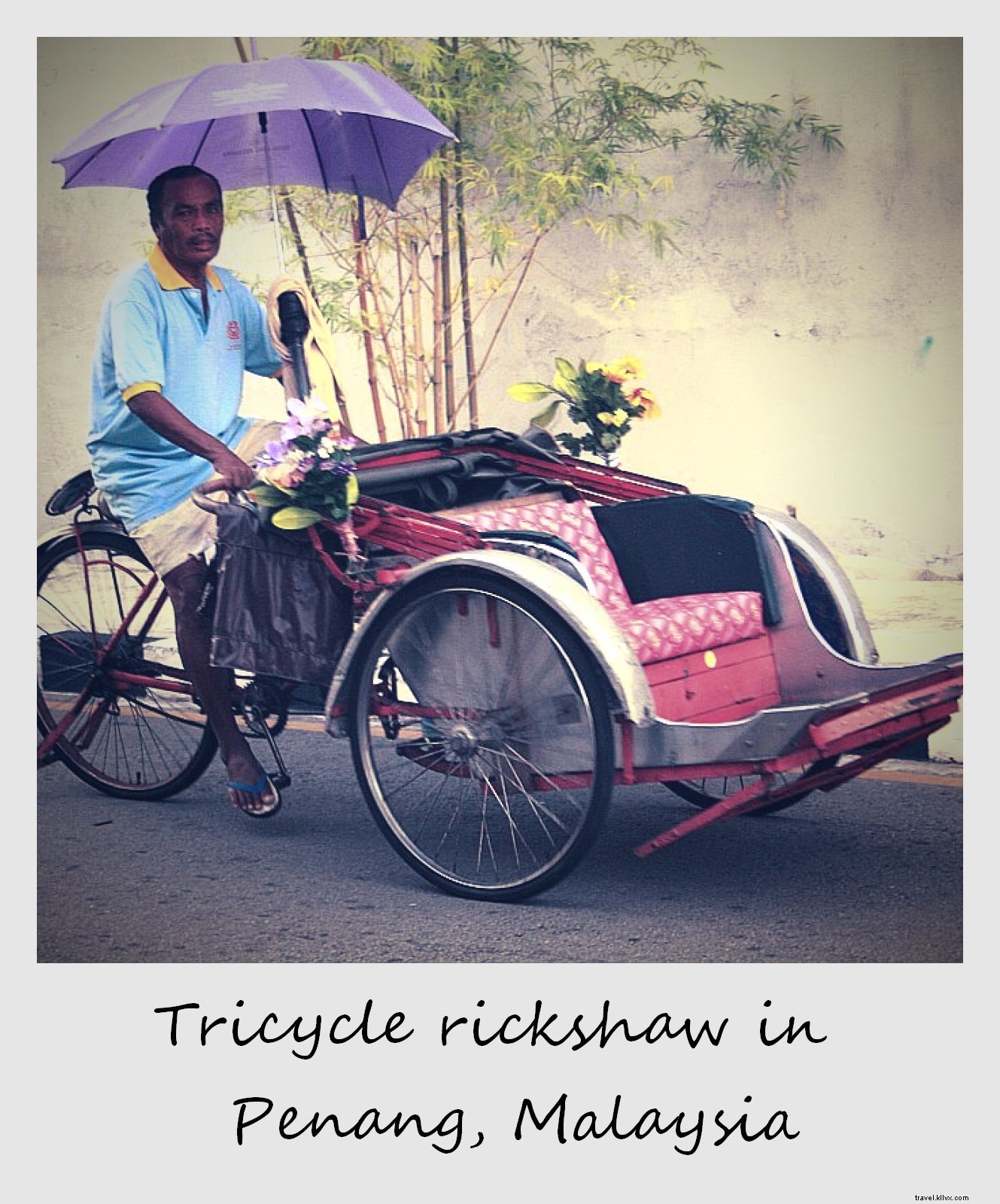 Penang s Iconic Tricycle Rickshaws: Polaroid of the Week from Malaysia