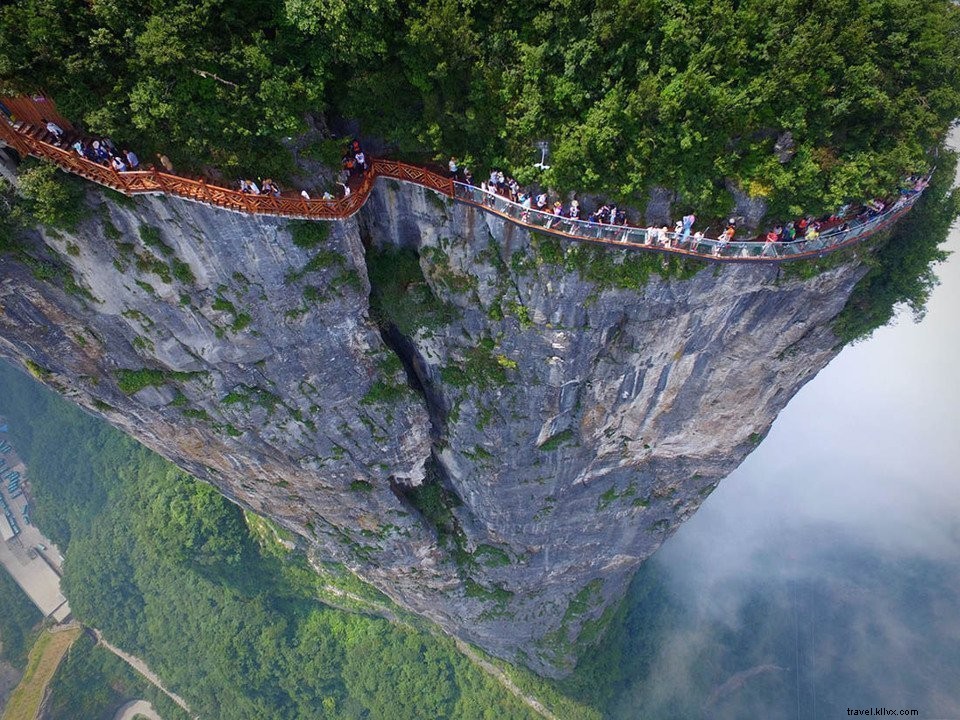Experience the Thrilling East Taihang Glasswalk in Zhangjiajie: 870ft Cliffside Adventure