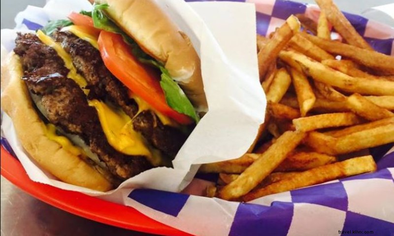 The Flying Burger: Voted Best Burger in Town – Fresh Ground Meat Daily