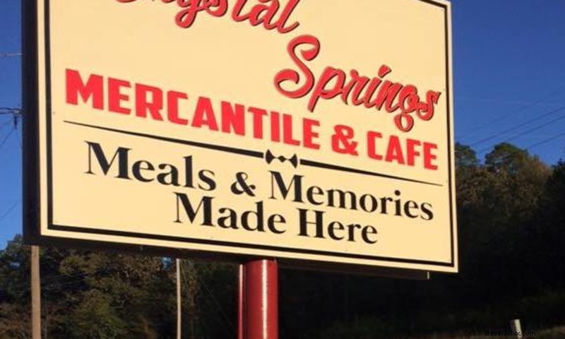 Crystal Springs Mercantile & Cafe: Dining, Shopping & Trail Shuttles at Lake Ouachita