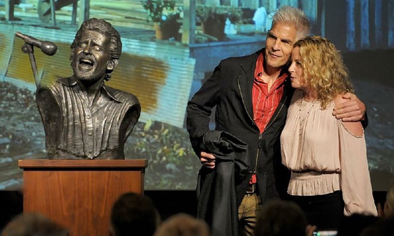 Iconic Bronze Bust of Levon Helm: Crafted by Renowned Sculptor Kevin Kresse