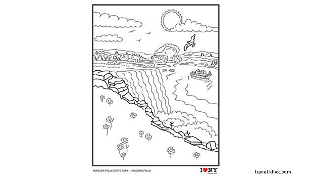 Free New York State Coloring Pages: Relieve Stress & Color Iconic Landmarks
