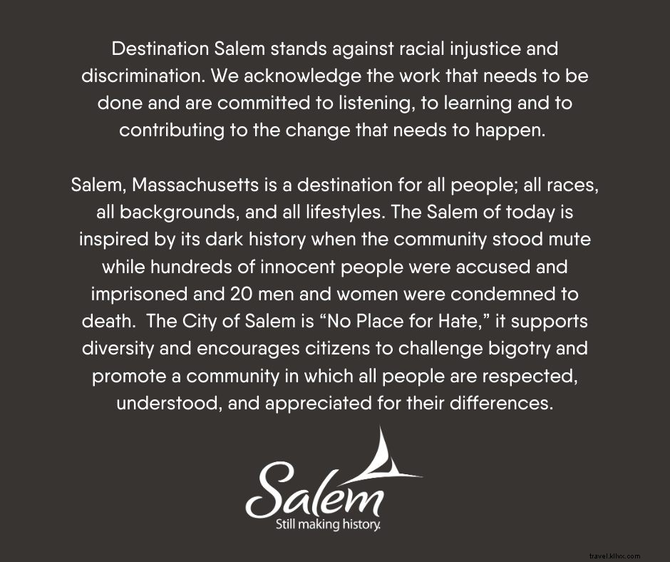 Salem, Massachusetts: Proudly  No Place for Hate  – Committed to Equality and Inclusivity