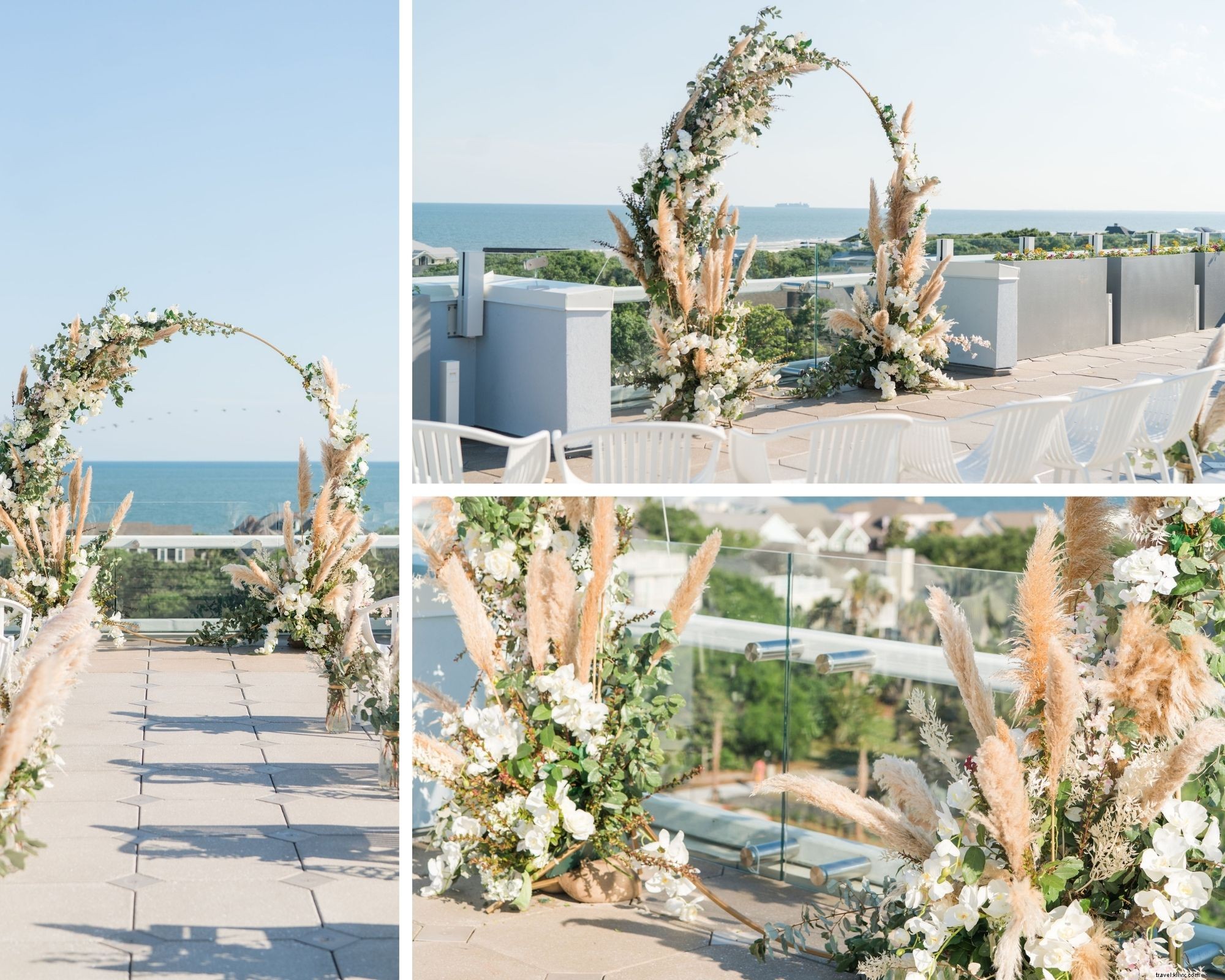 Indigo Room & Rooftop at Sweetgrass Inn: Serenity, Beauty & Peaceful Oceanfront Weddings