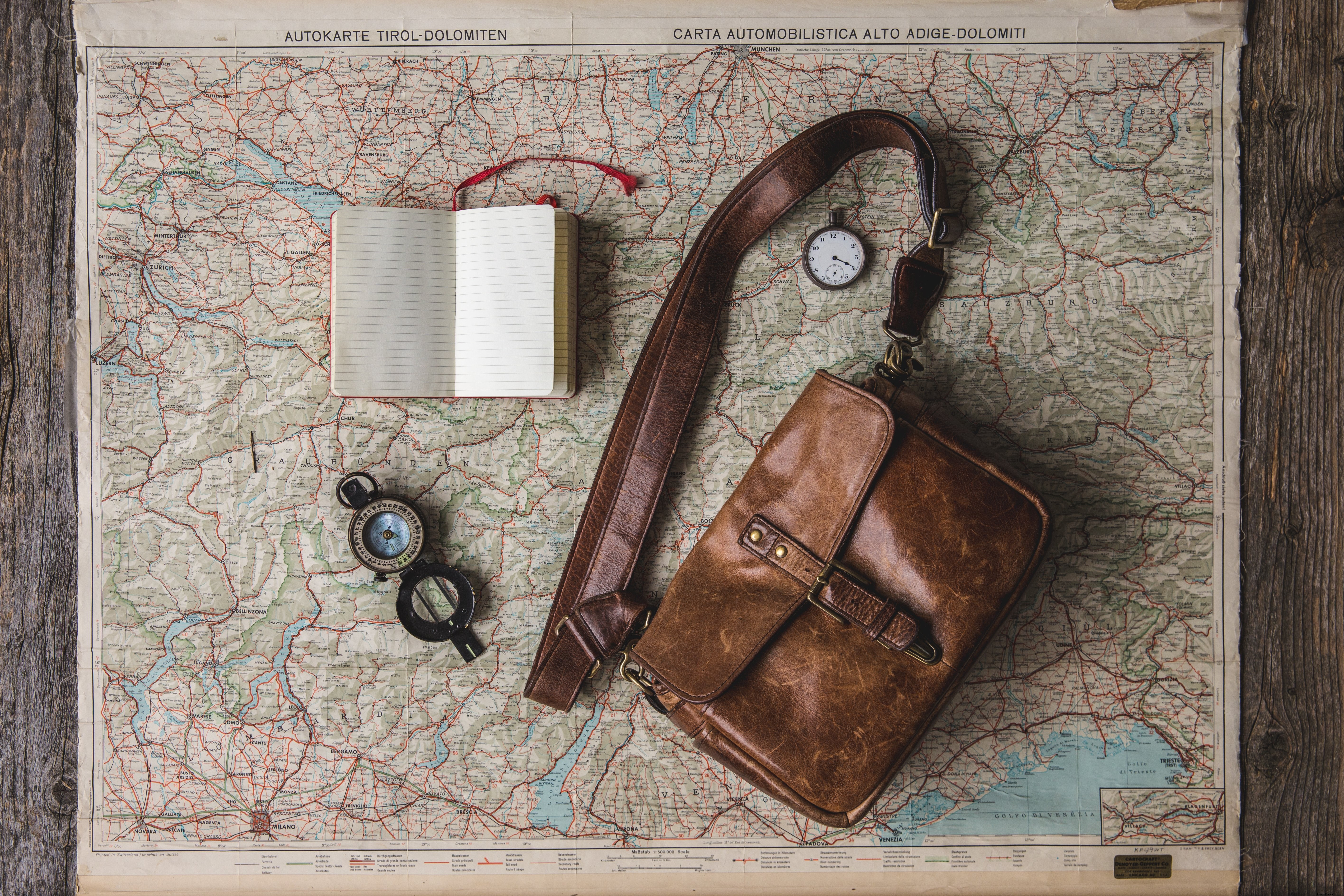 Stunning Flat Lay Photo of Essential Travel Items