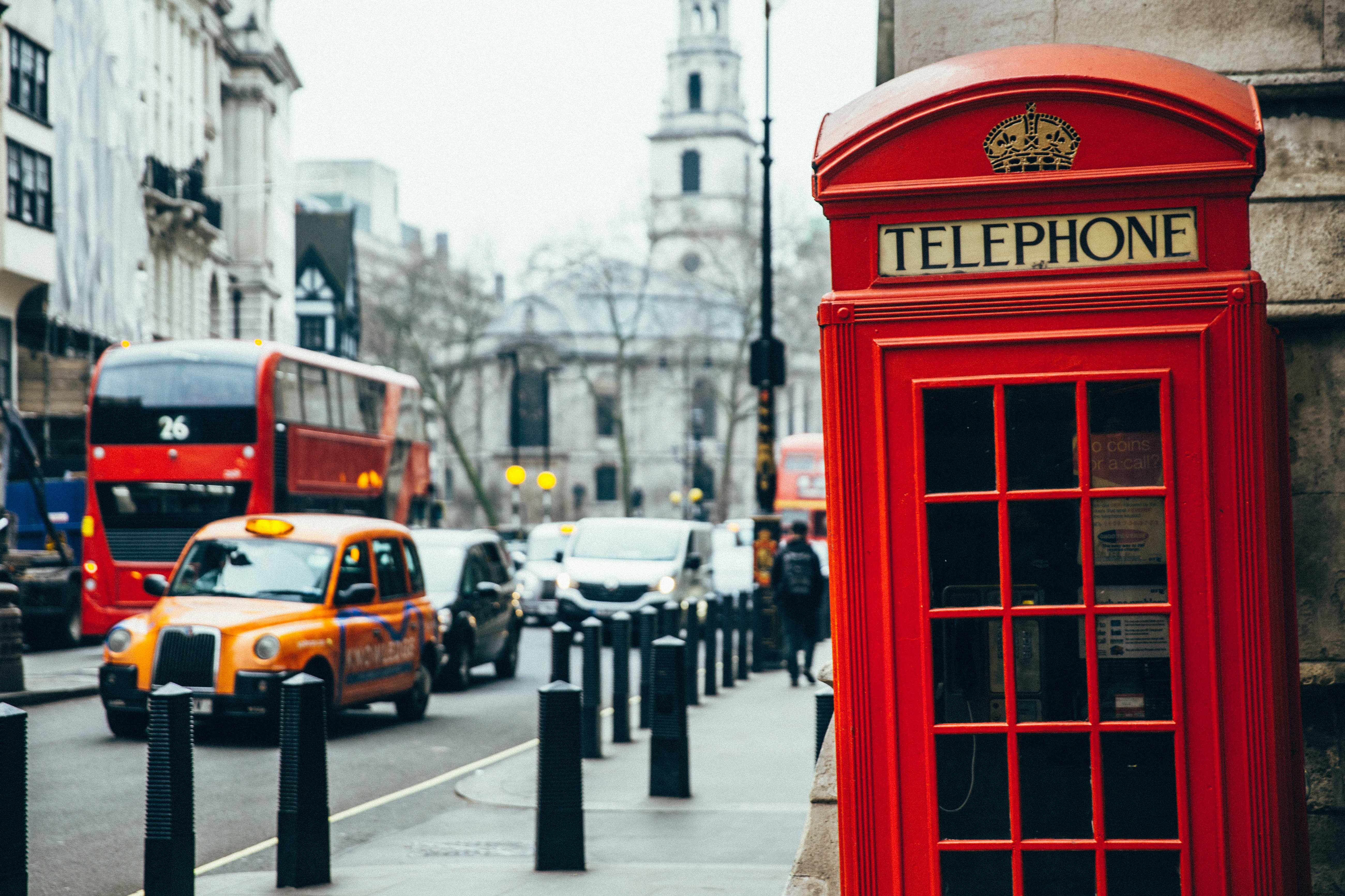 Iconic British Red Phone Booth: Stunning Street Photography