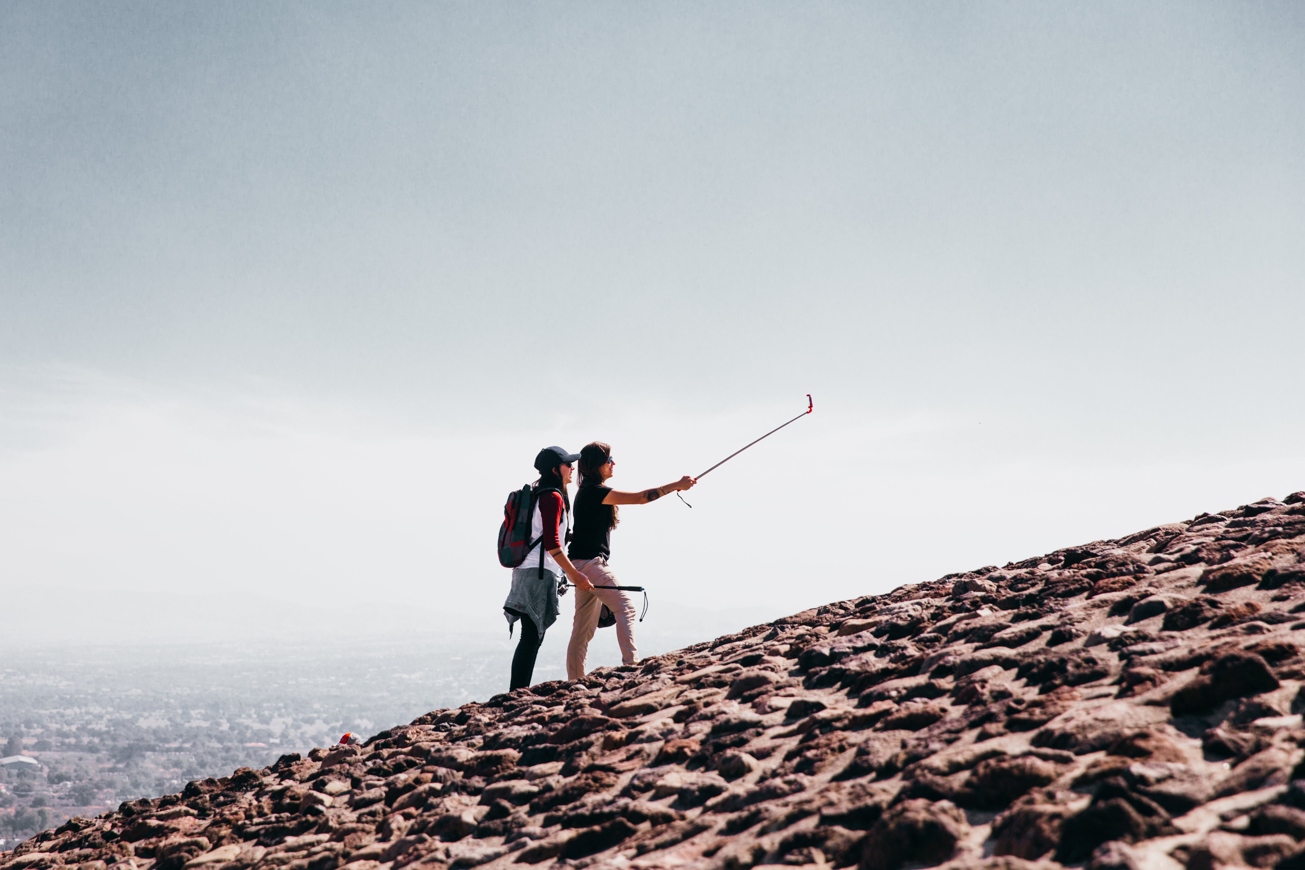 Stunning Hikers  Selfie on Cobblestone Hill