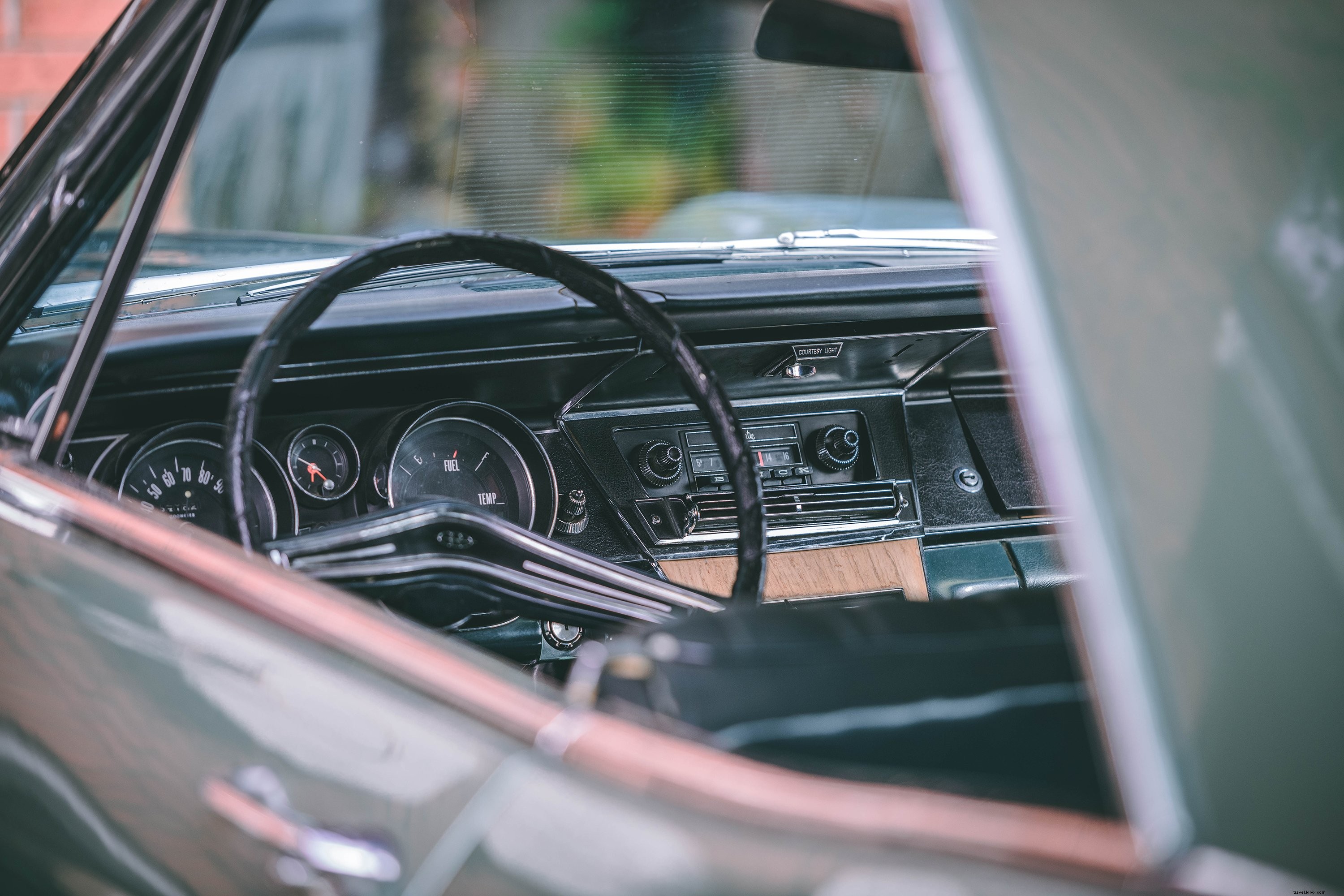 Timeless Classic Vintage Car Dashboard Photo
