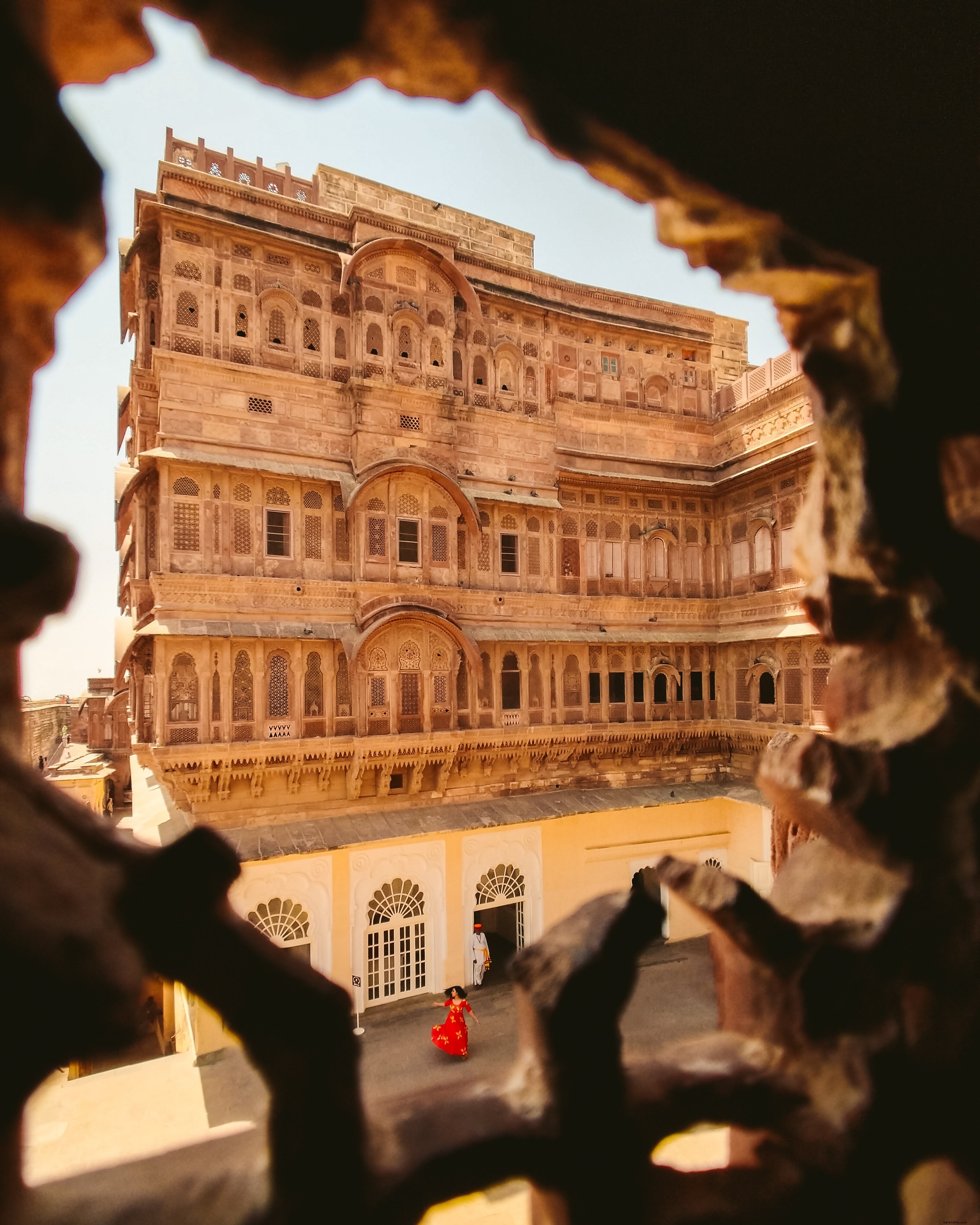 Stunning Photo: Elegant Lady in Red Dancing Gracefully in the Yard