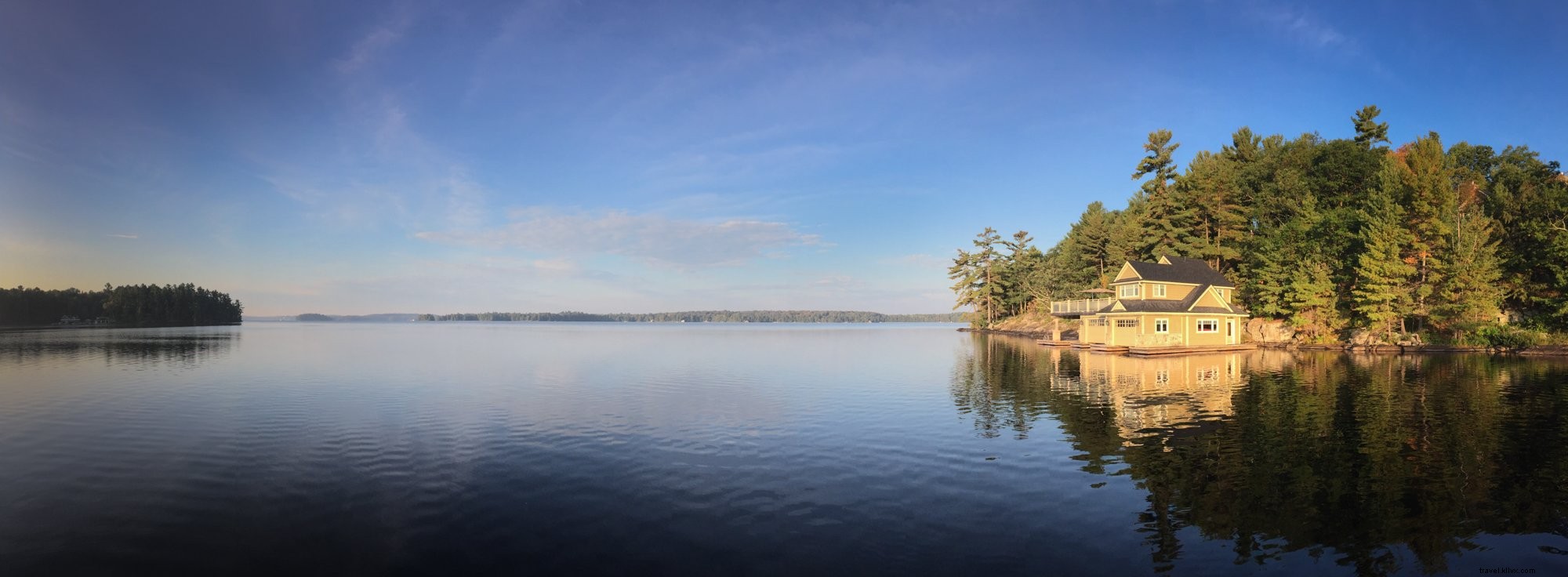 Serene Still Lake in Cottage Country: Stunning Landscape Photo
