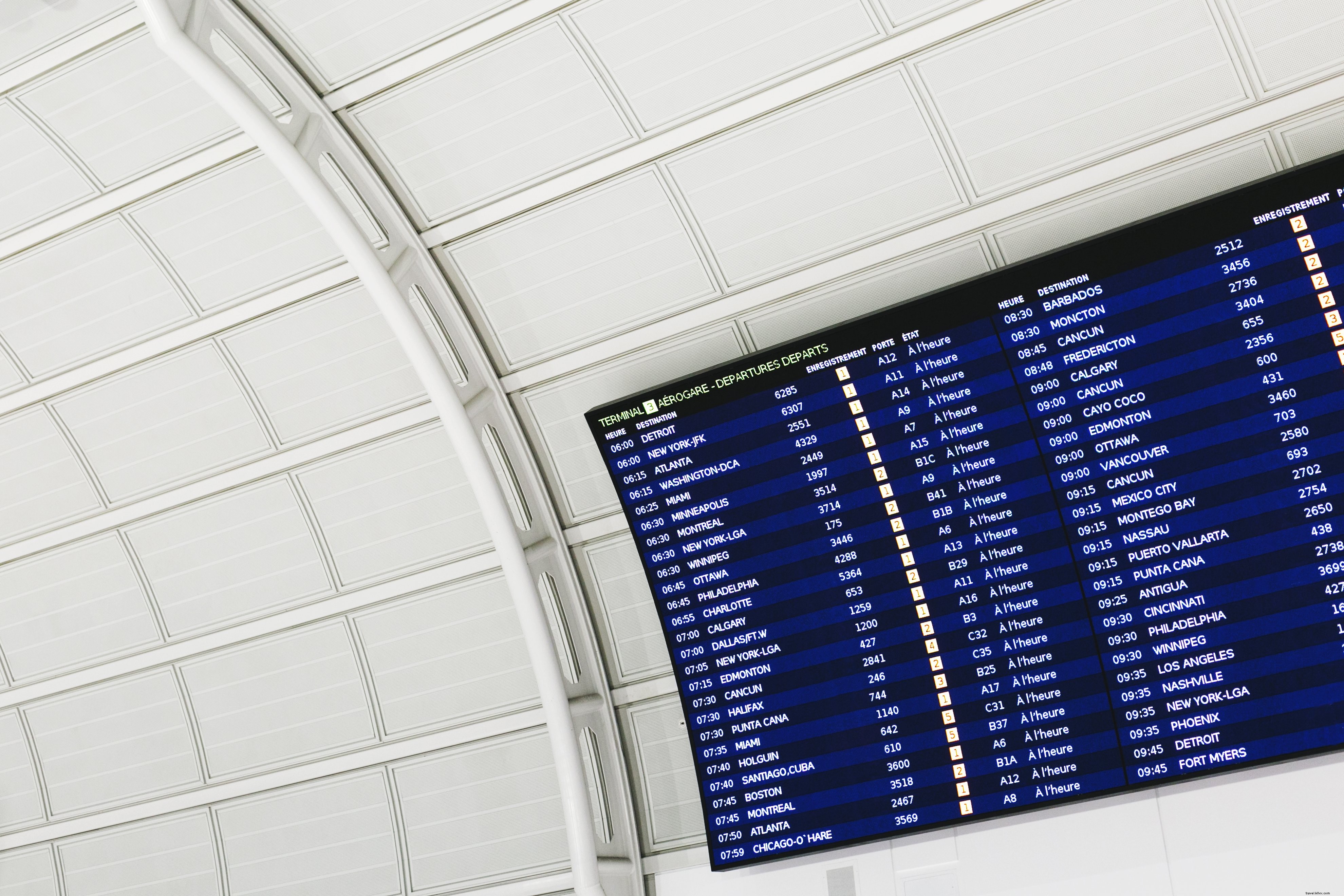 Stunning Airport Arrival & Departure Board Photo