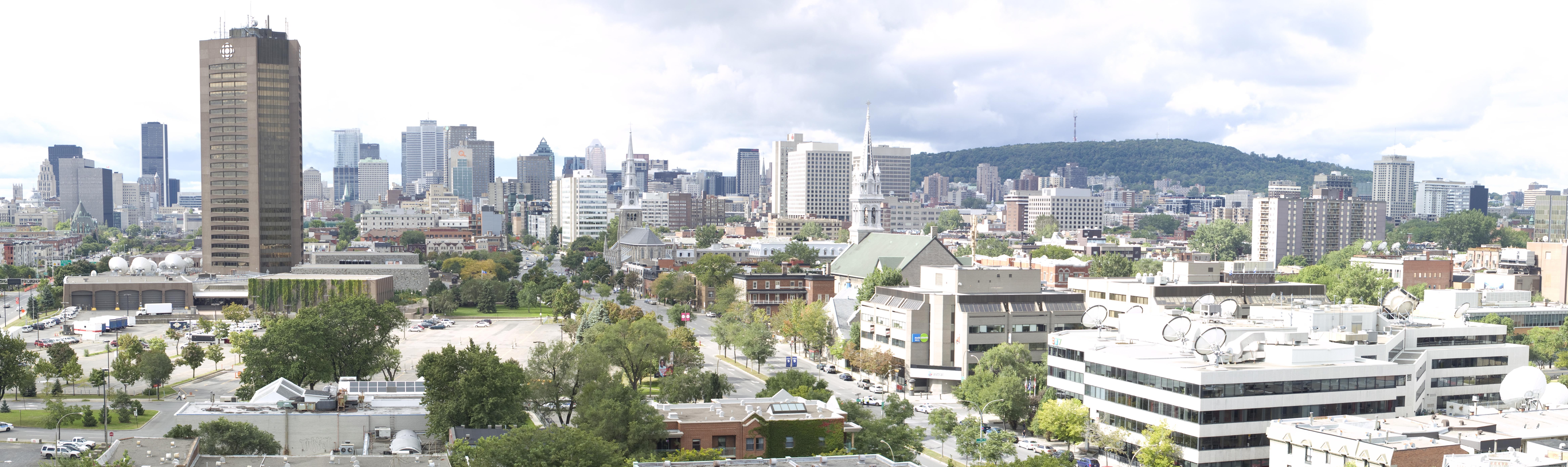 Stunning Panoramic View of Montreal Cityscape