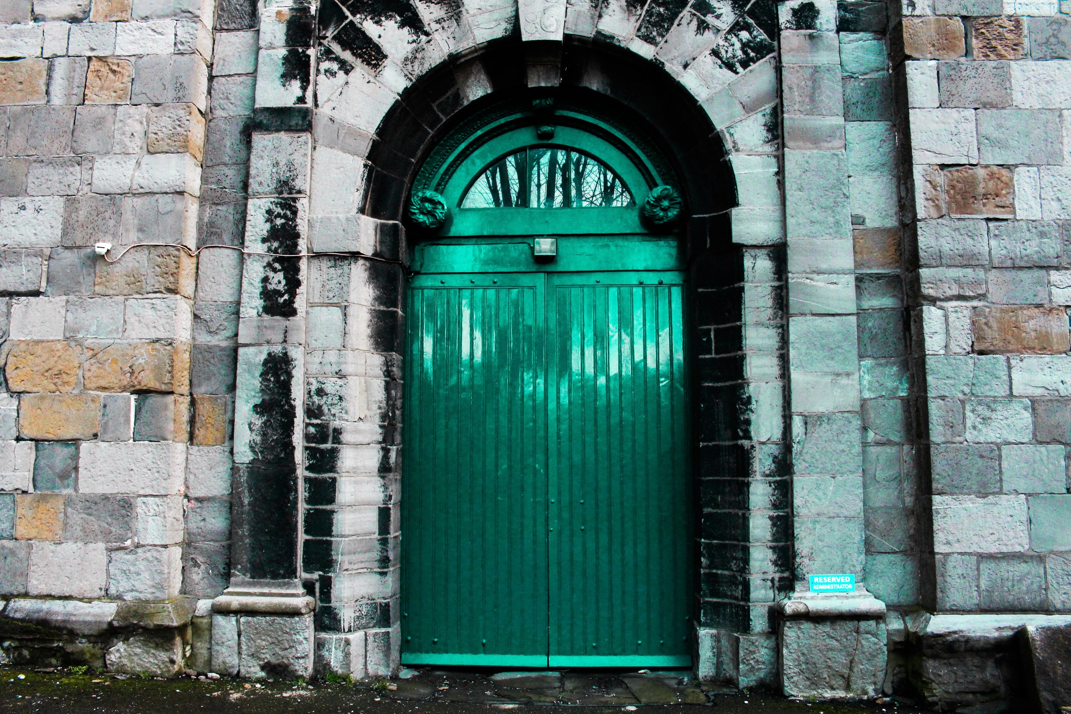 Stunning Green Castle Door: Iconic Architectural Photography