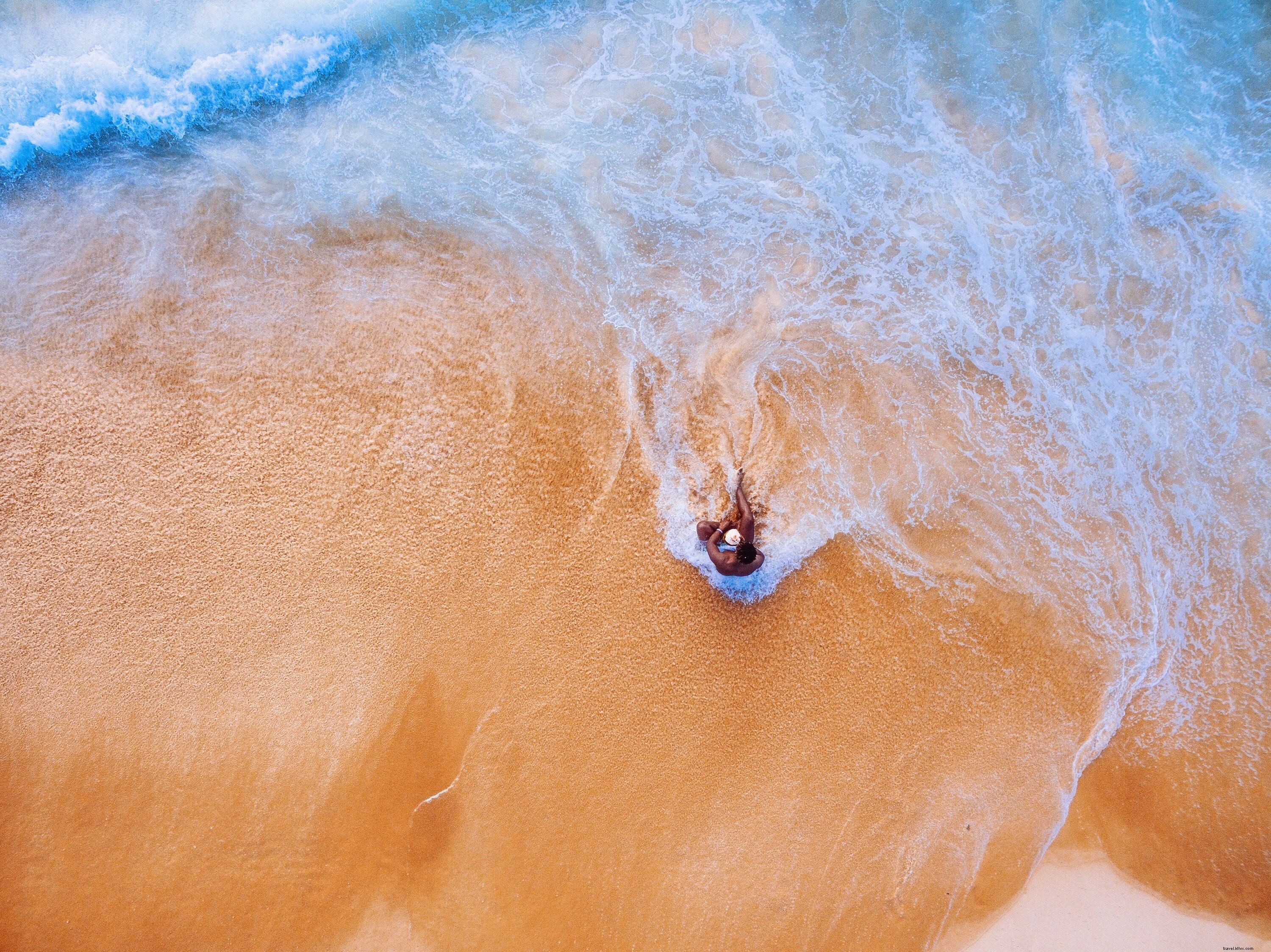 Tranquil Young Man Relaxing on the Beach – Stunning High-Quality Photo