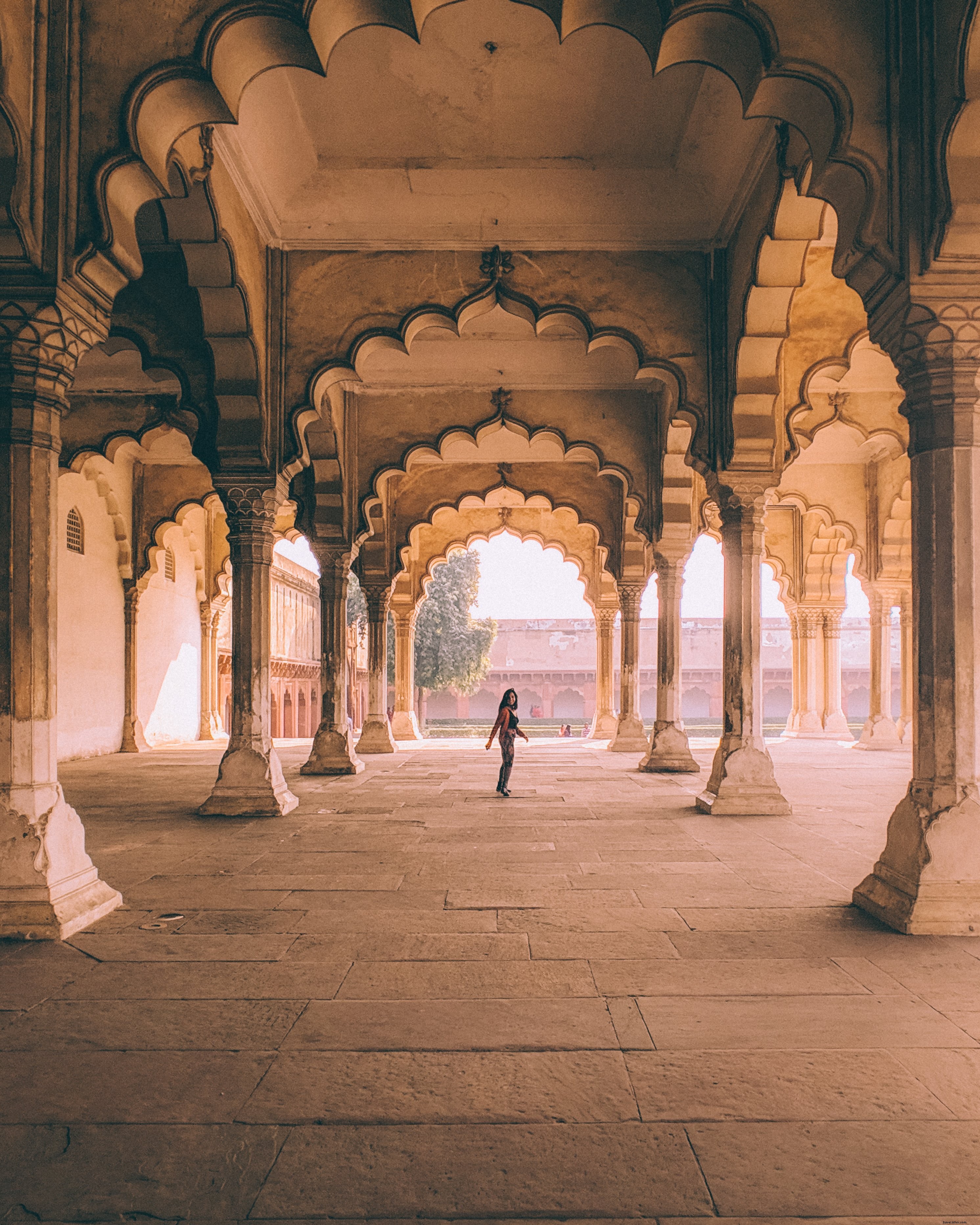 Stunning View: Looking Back Through Ancient Arches in India
