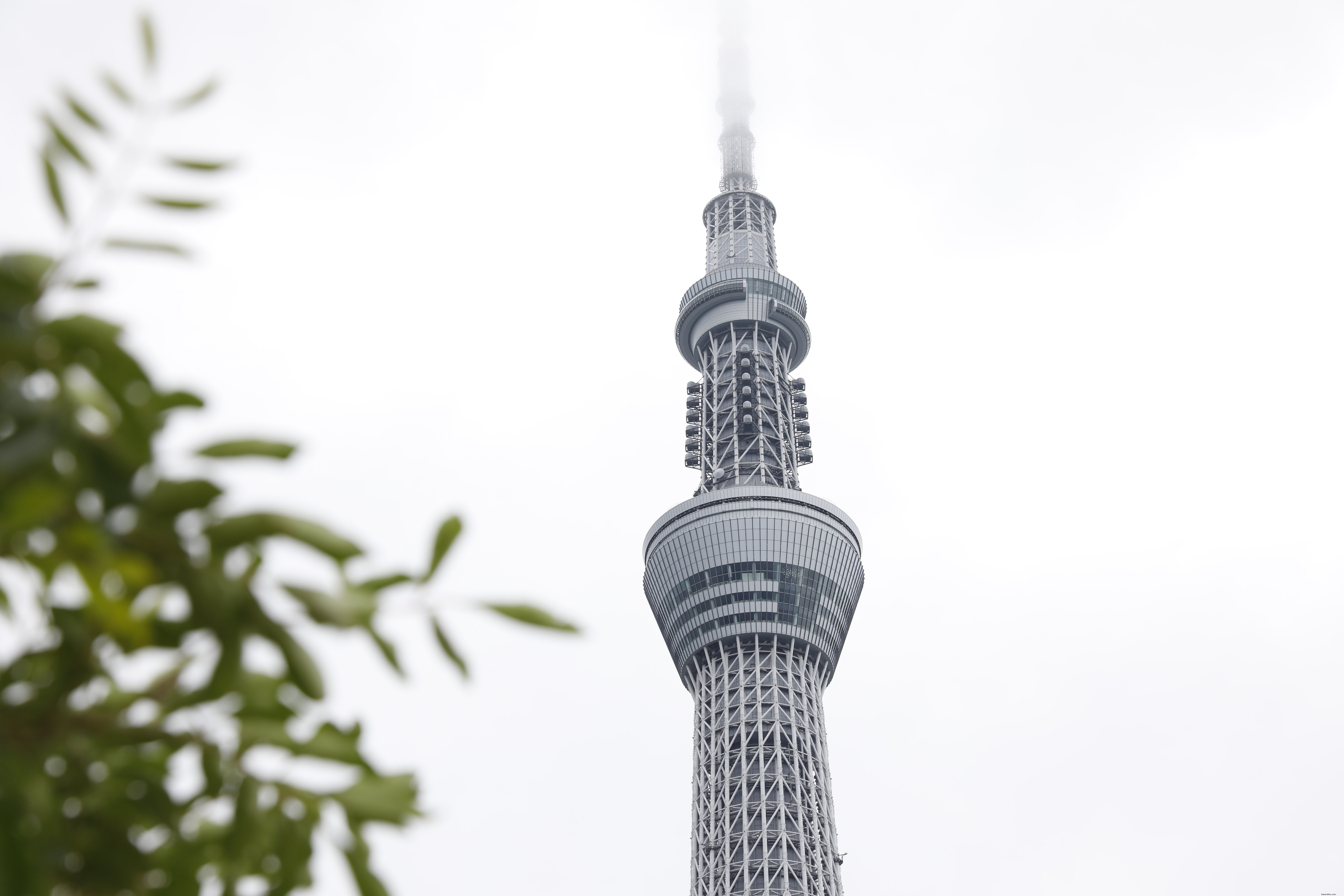 Tokyo Skytree on a Cloudy Day: Captivating Photo from Japan