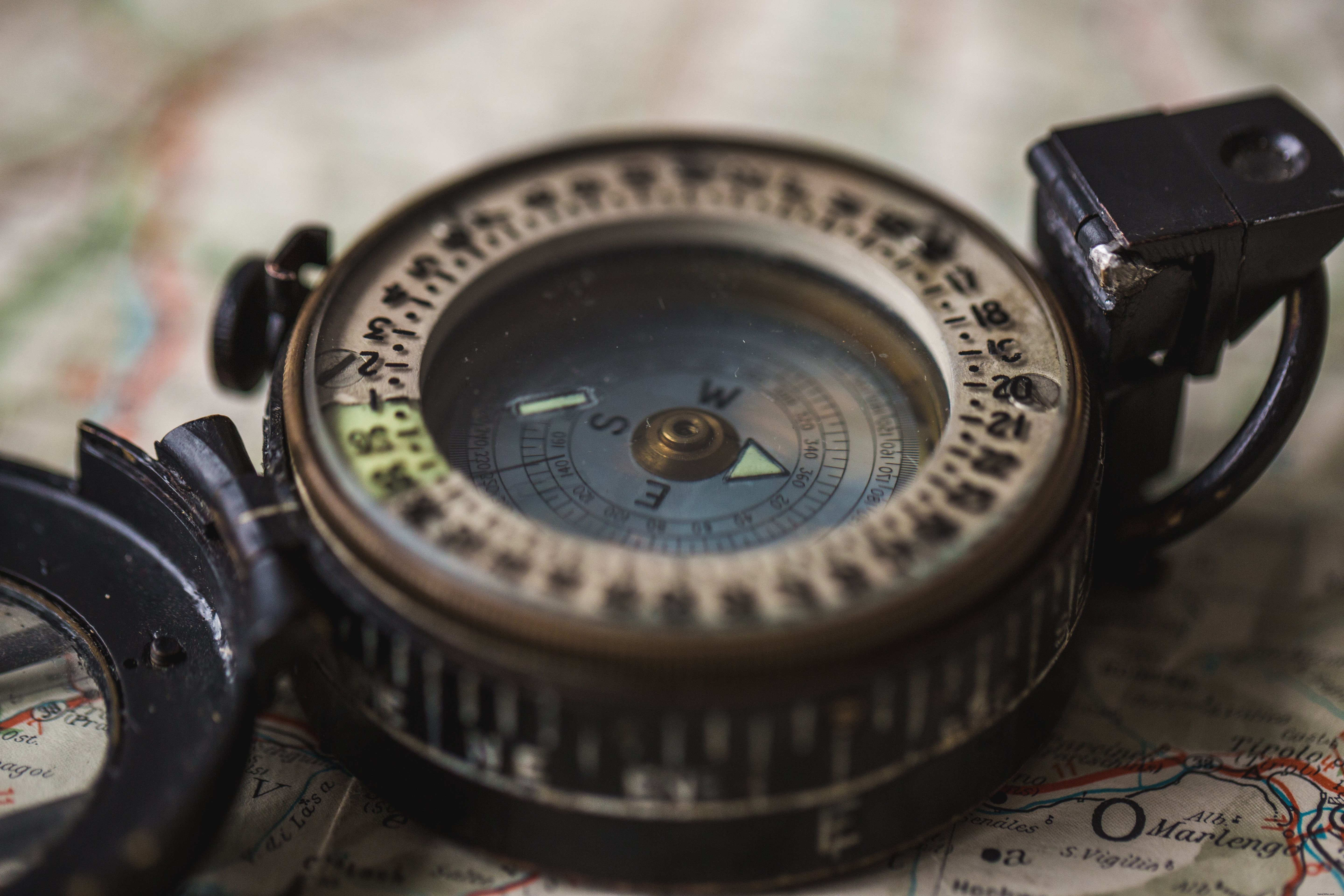 Stunning Close-Up Photo of a Compass: Intricate Navigation Details