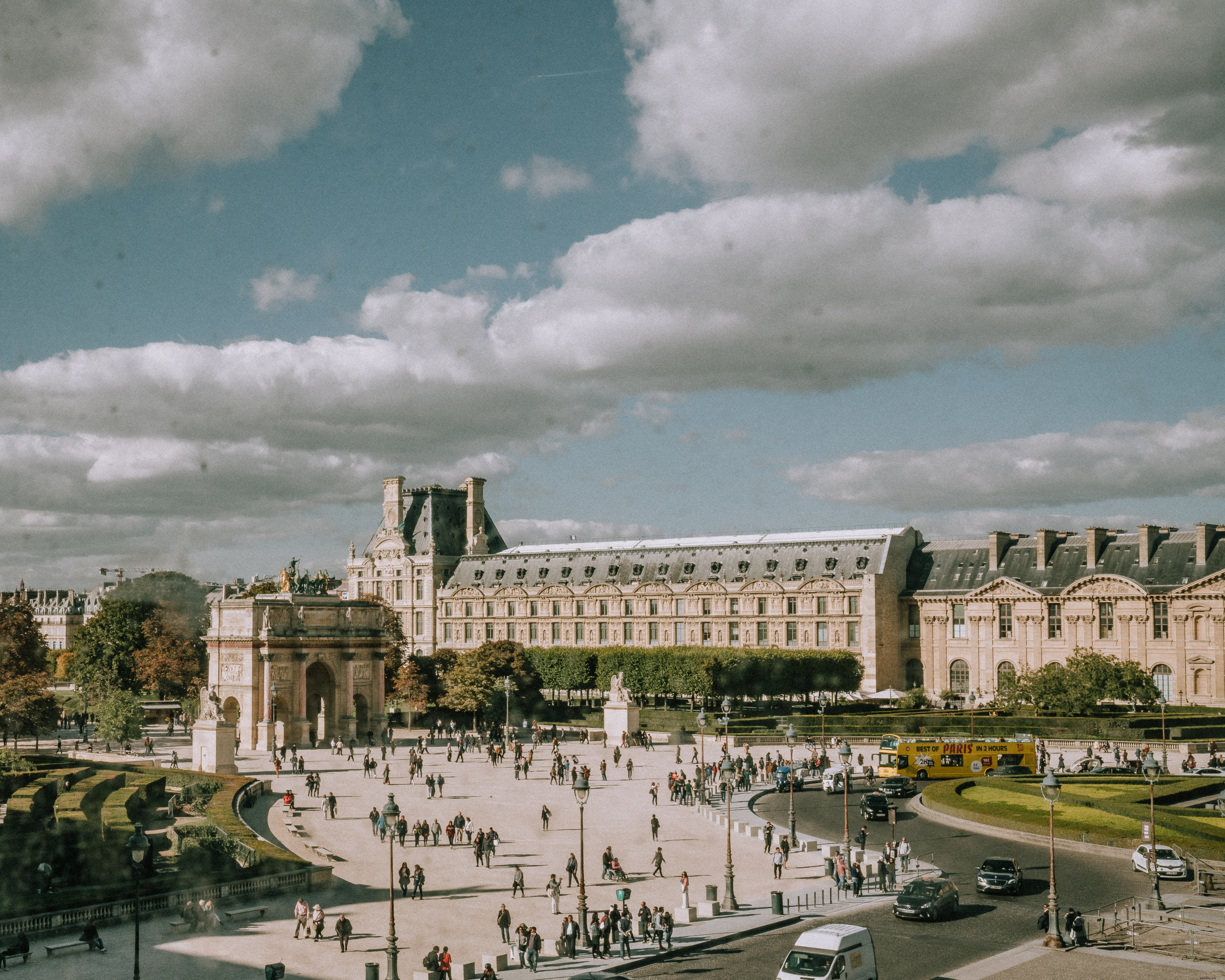 Stunning Photo of Louvre Park and Grounds in France