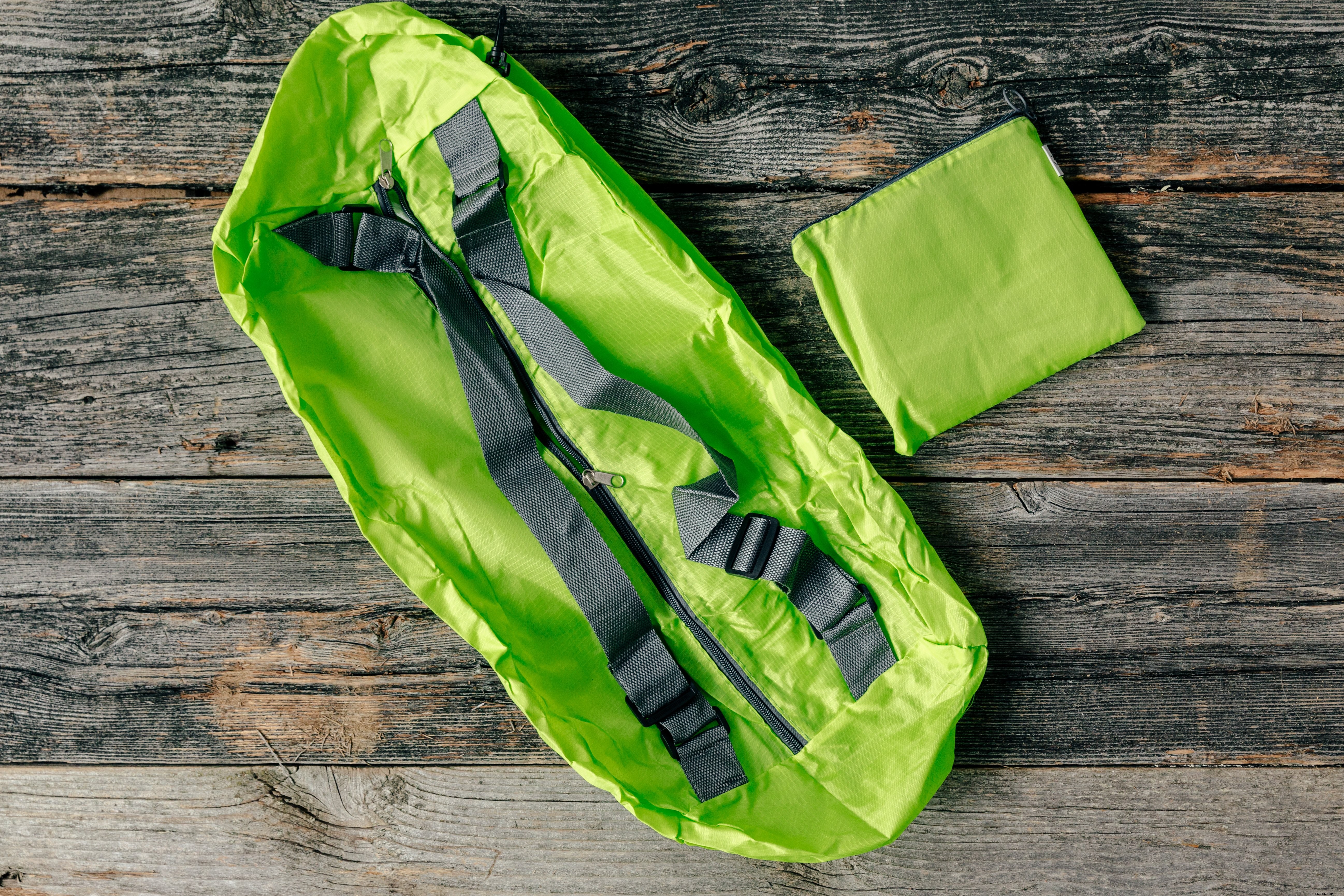 Durable Waterproof Green Camping Backpack - Premium Product Display Photo