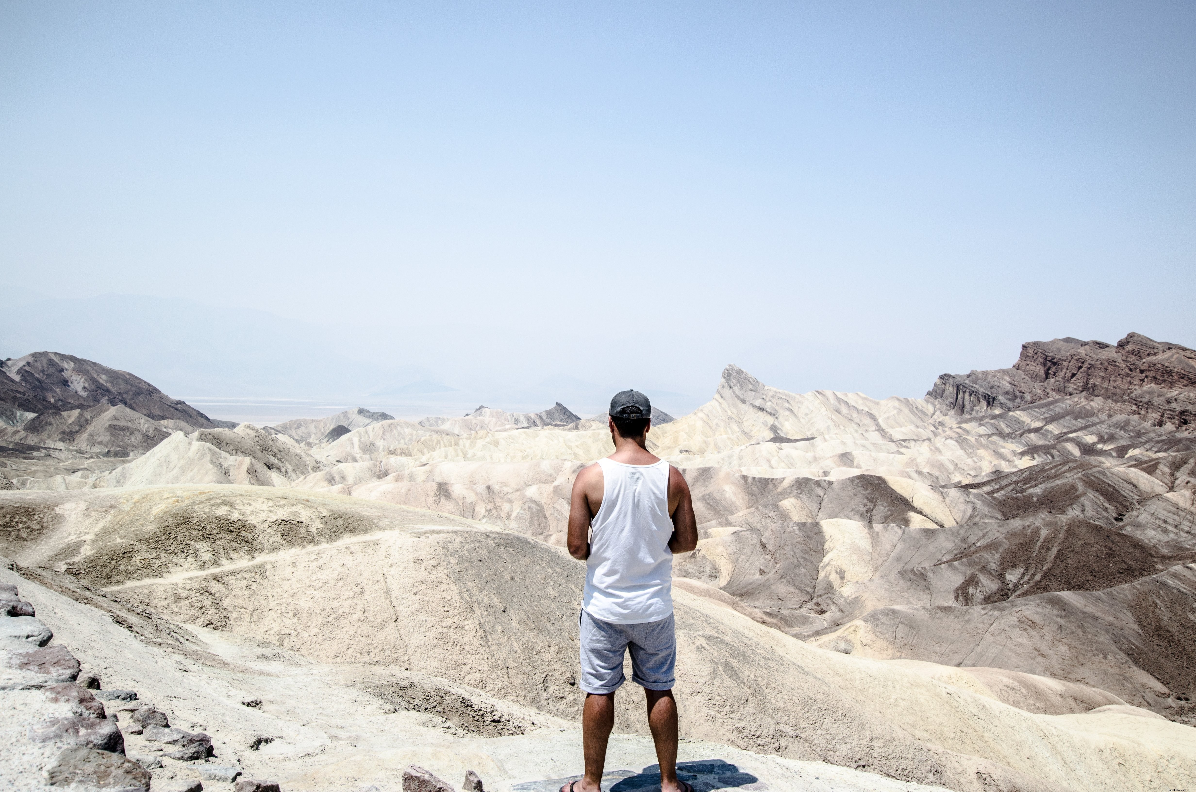 Breathtaking Aerial View Standing Above Vast Sand Dunes