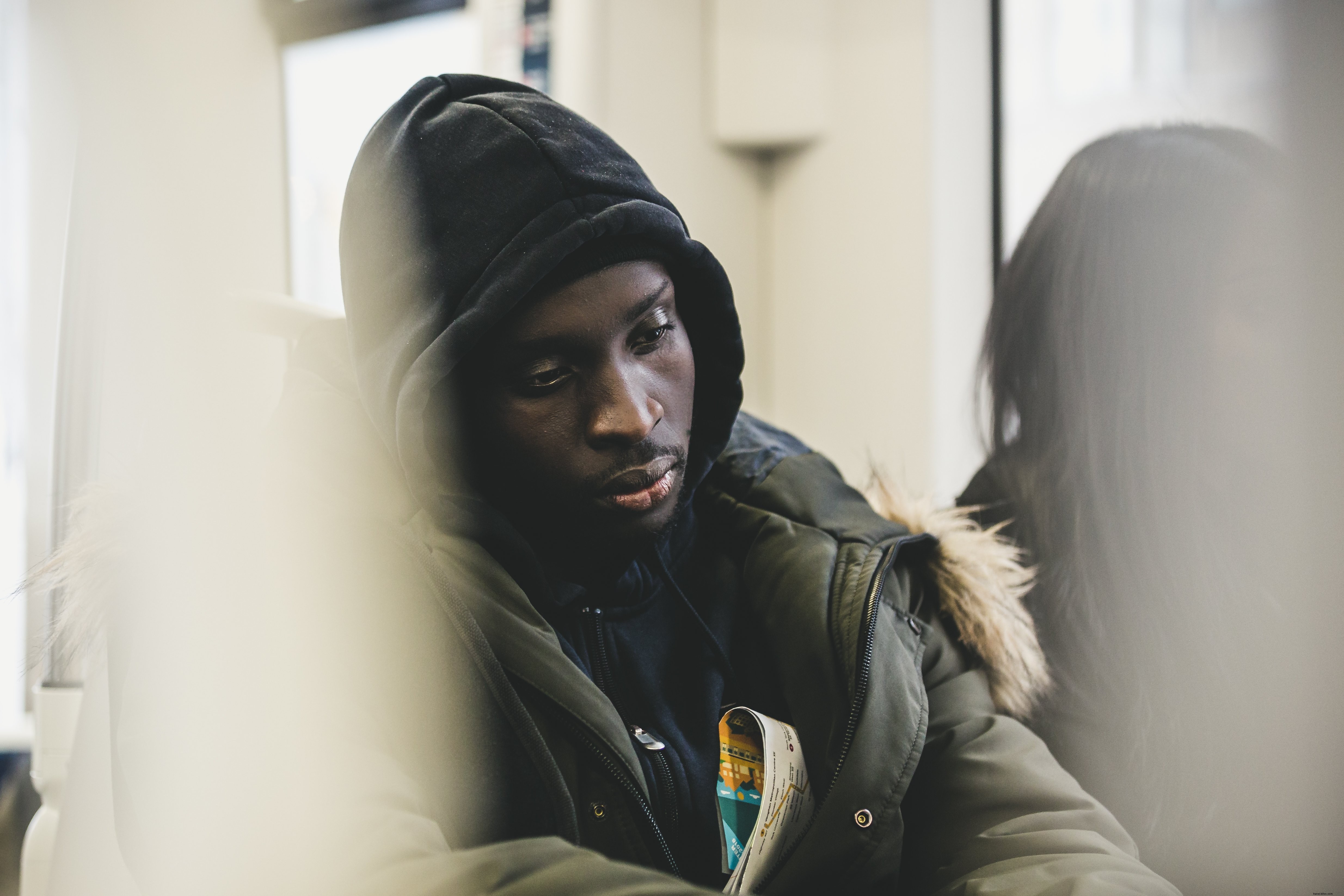 Capturing the Monotony: A Man s Everyday Commute Photo