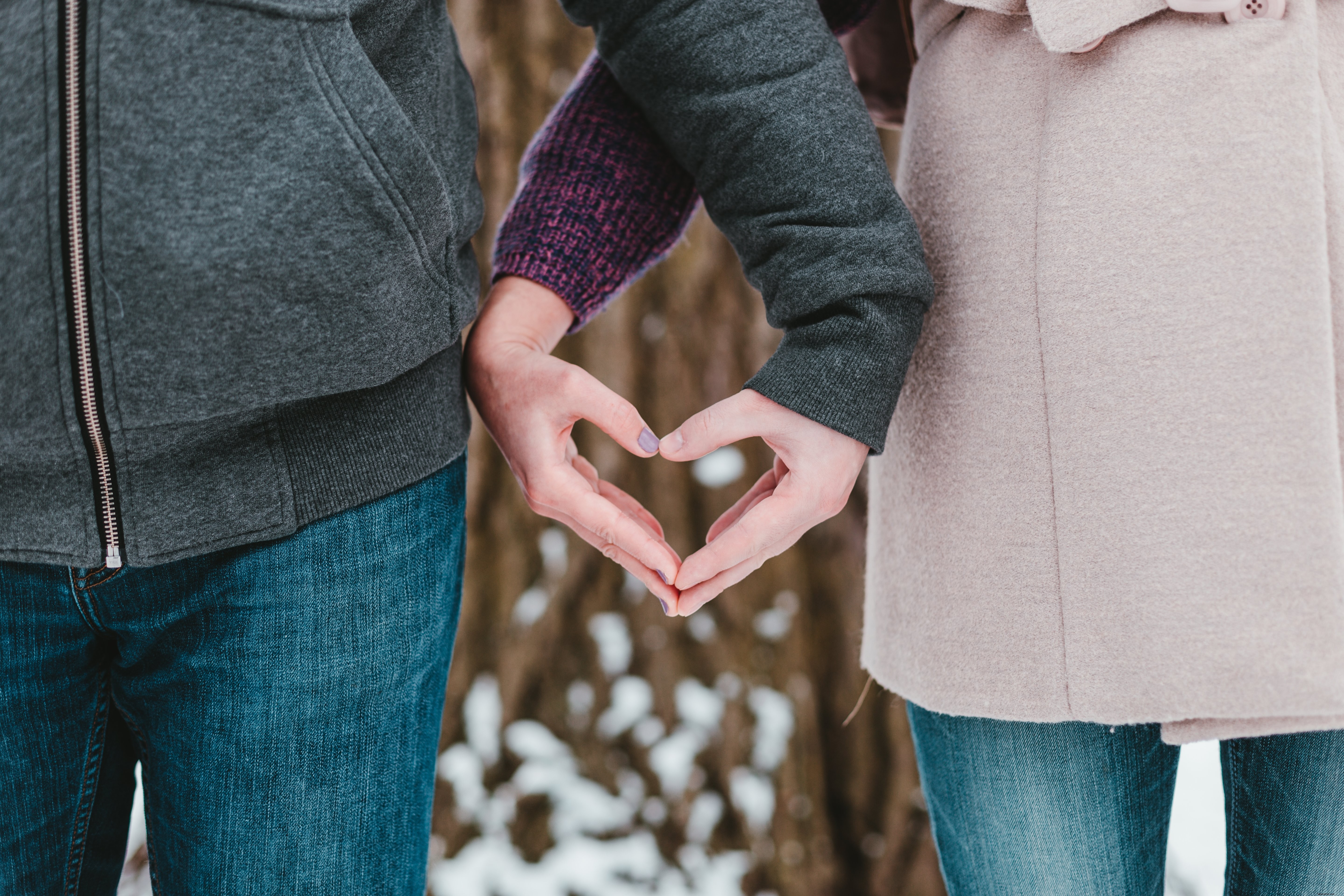 Stunning Photo of Hands Forming a Heart Symbol of Unity