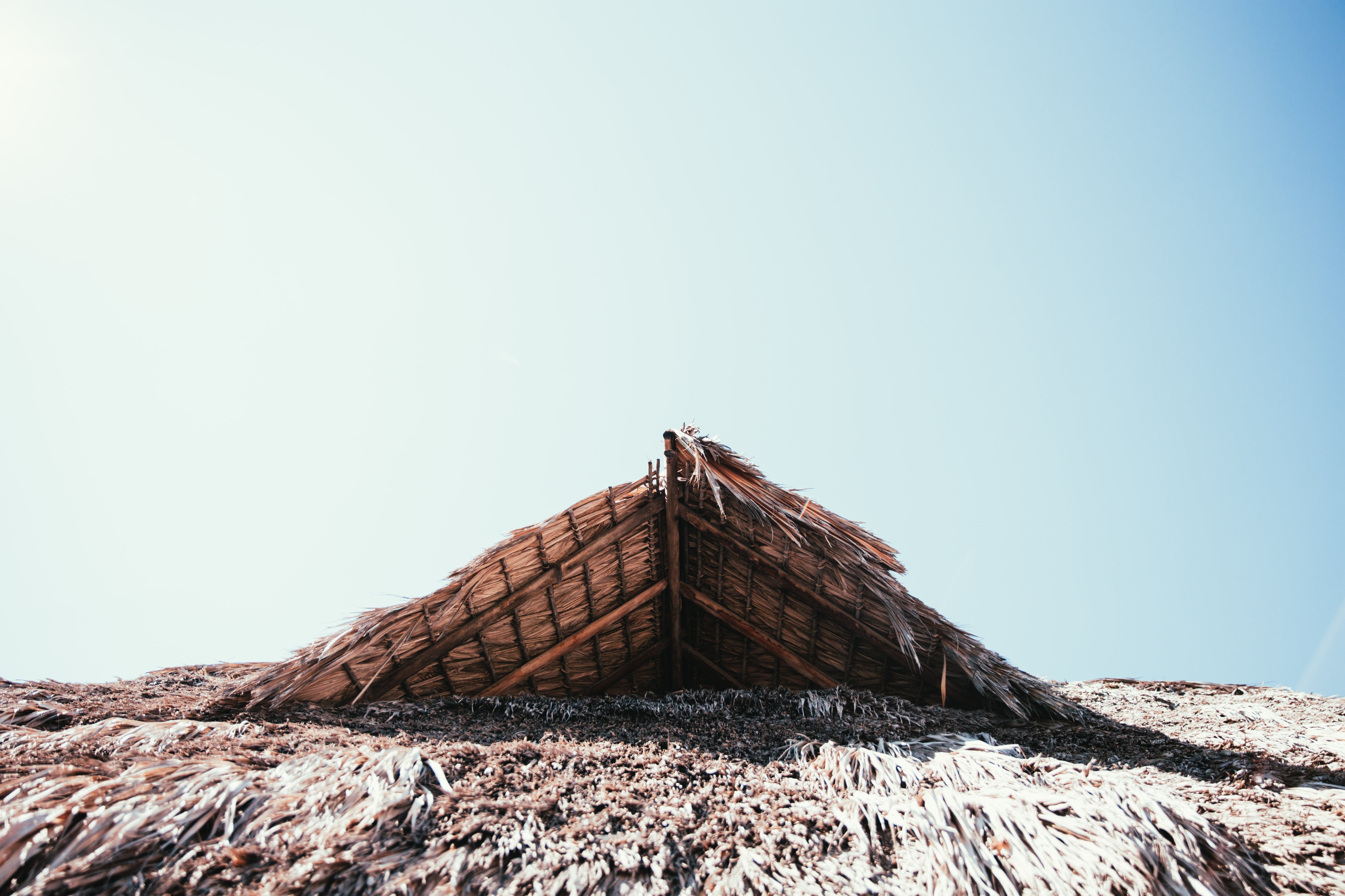 Stunning Traditional Straw Hut Roof Photography