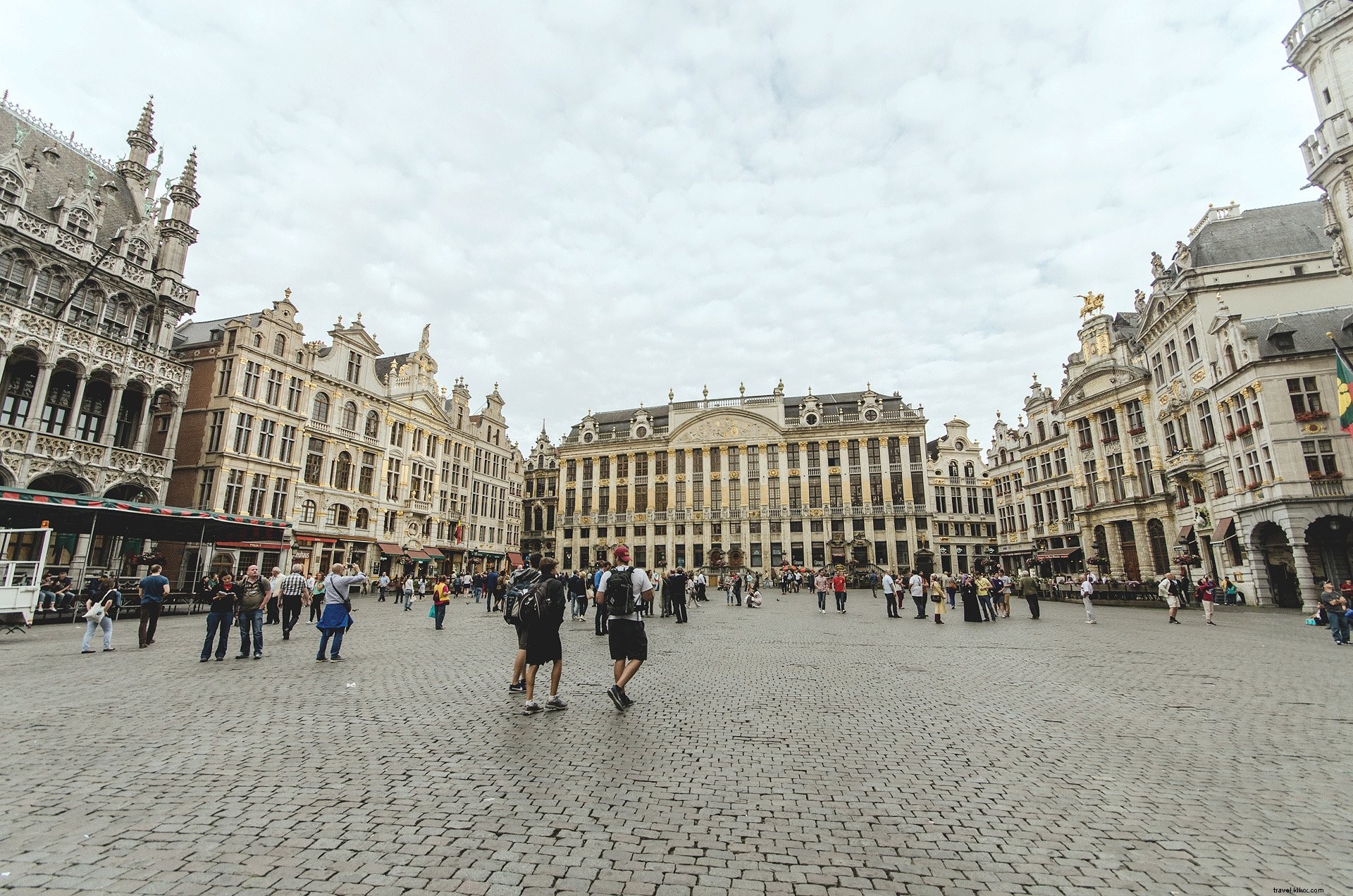 Stunning Photo: A Serene Stroll Through Brussels  Iconic Grand Place