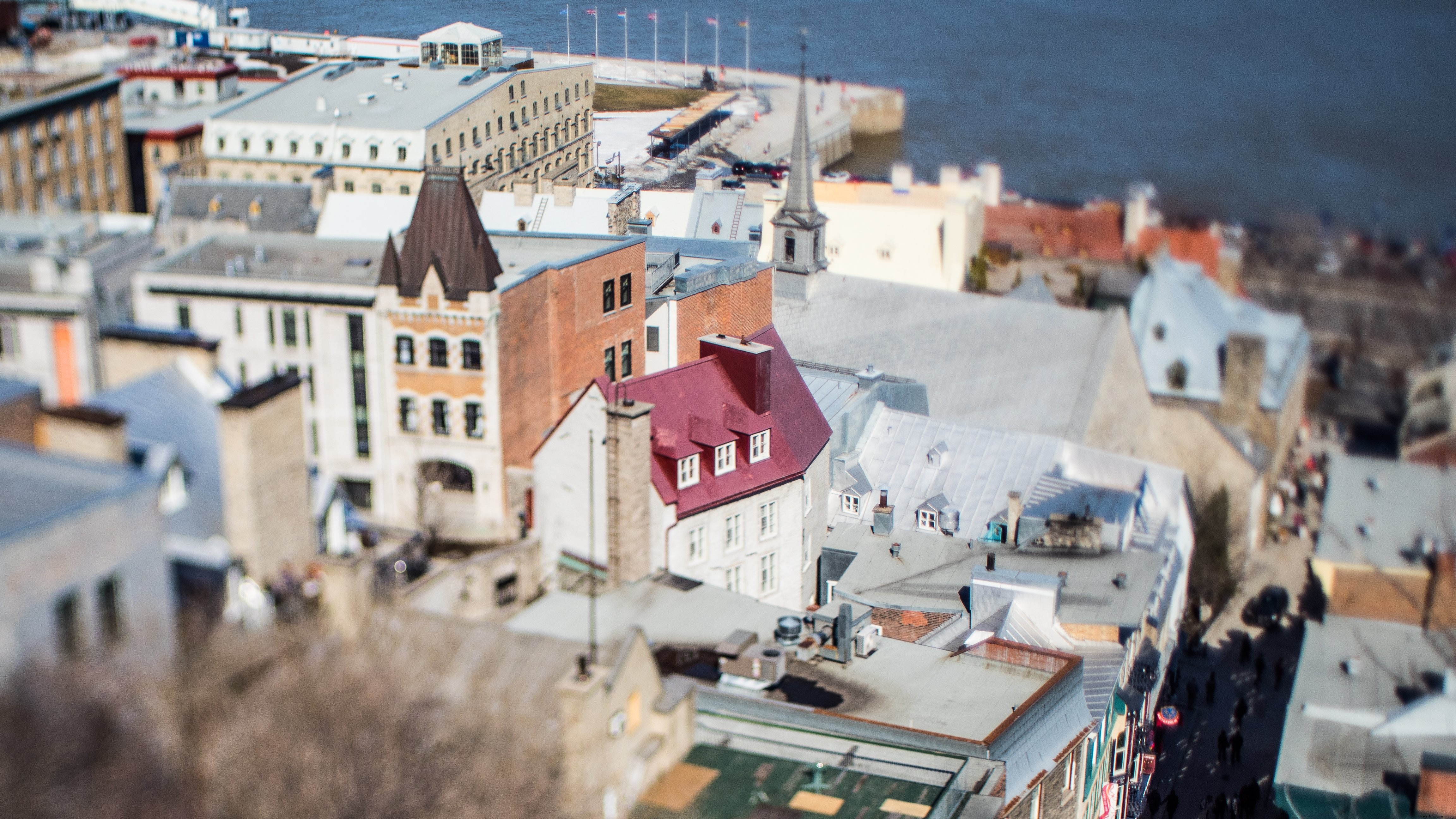 Stunning Fisheye Lens Capture of Quebec City