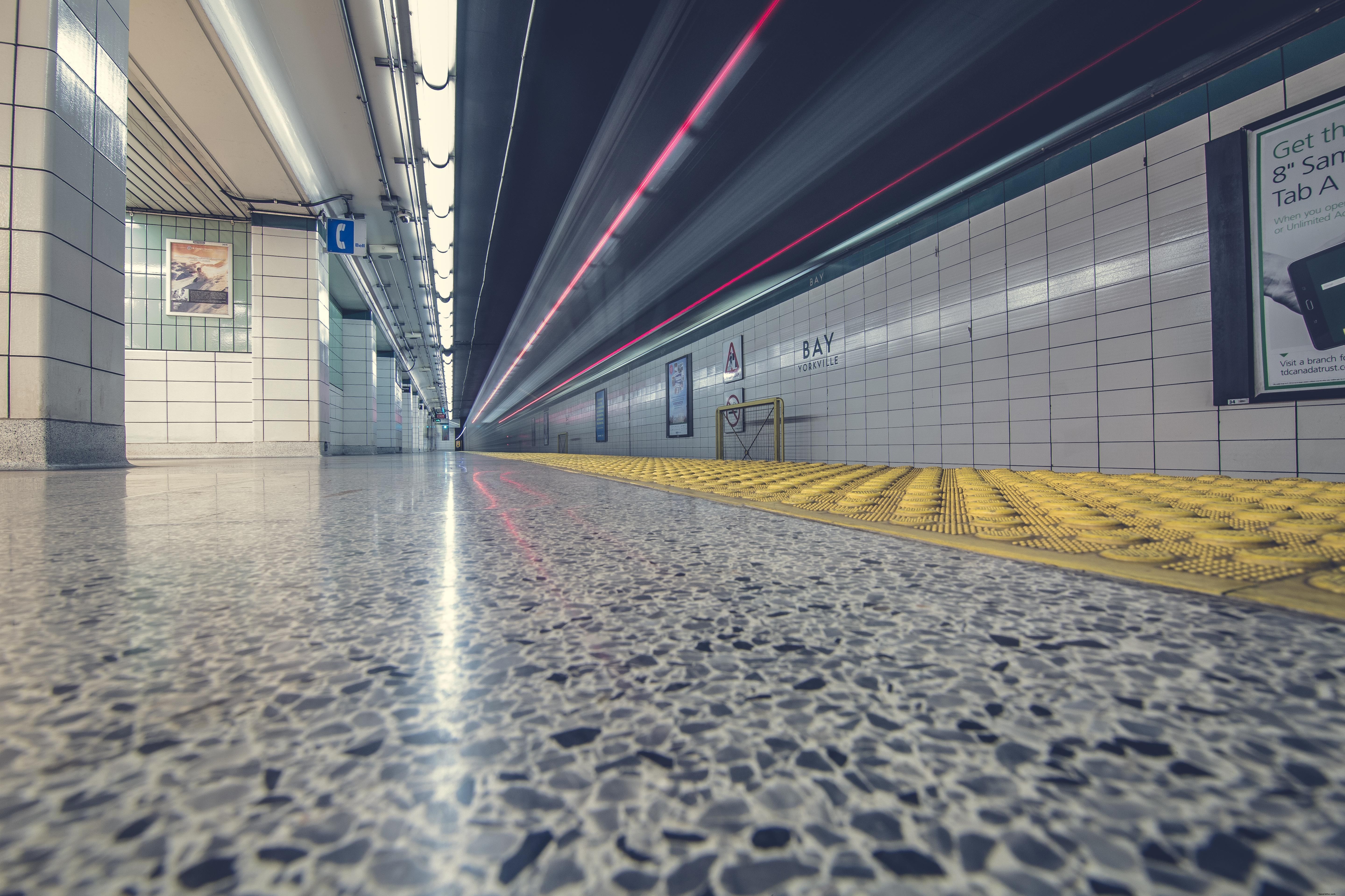 Stunning Subway Floor and Tunnel Photography