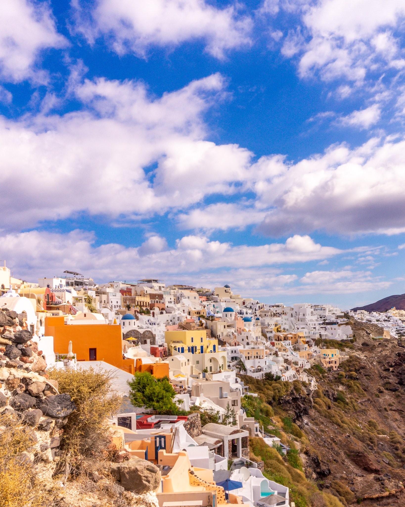 Stunning Photo of Colorful Homes Cascading Down a Picturesque Hillside Town