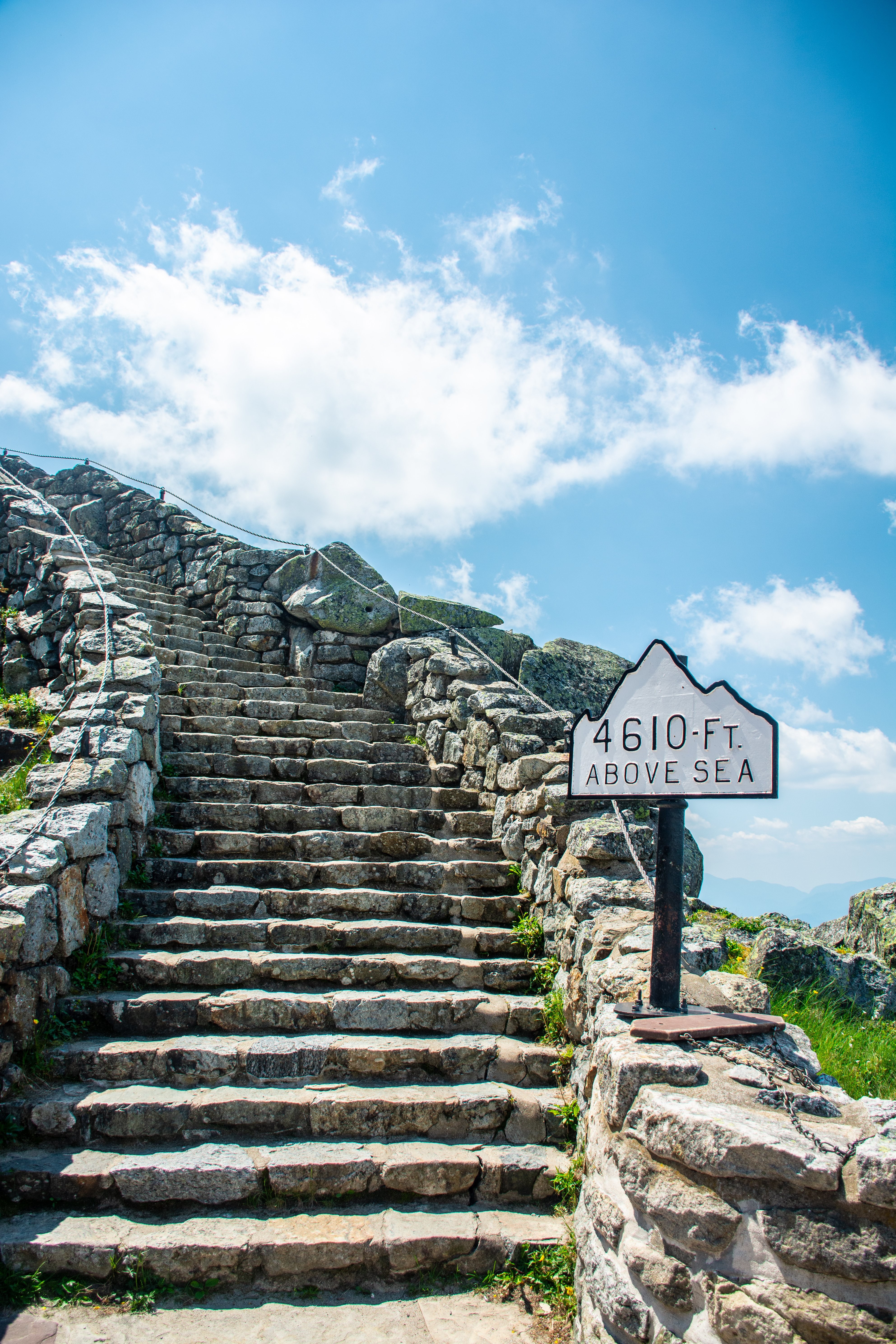 Stony Steps Ascending to a Vibrant Blue Sky – Stunning Landscape Photo