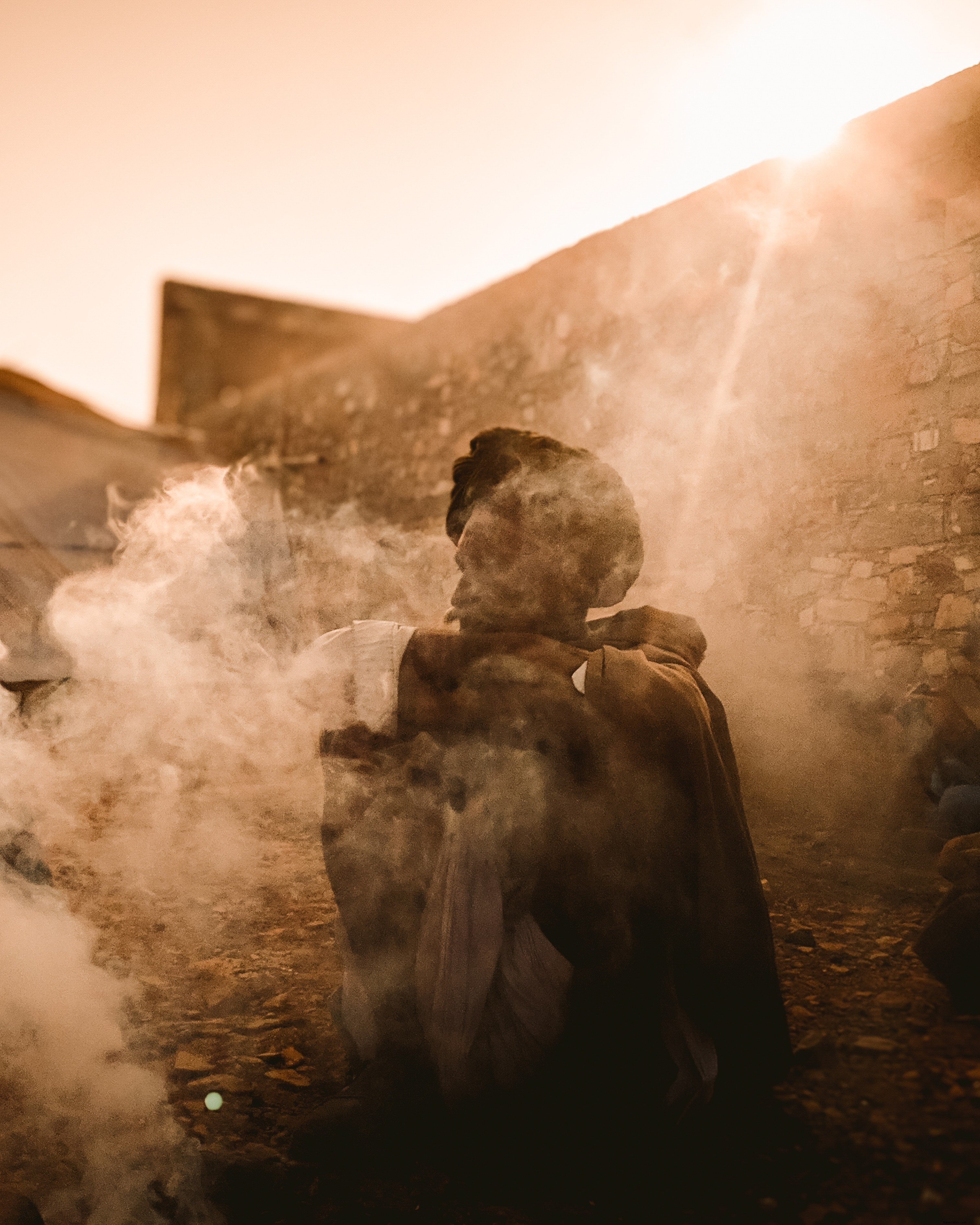 Thoughtful Man in Deep Contemplation – Striking Stock Photo