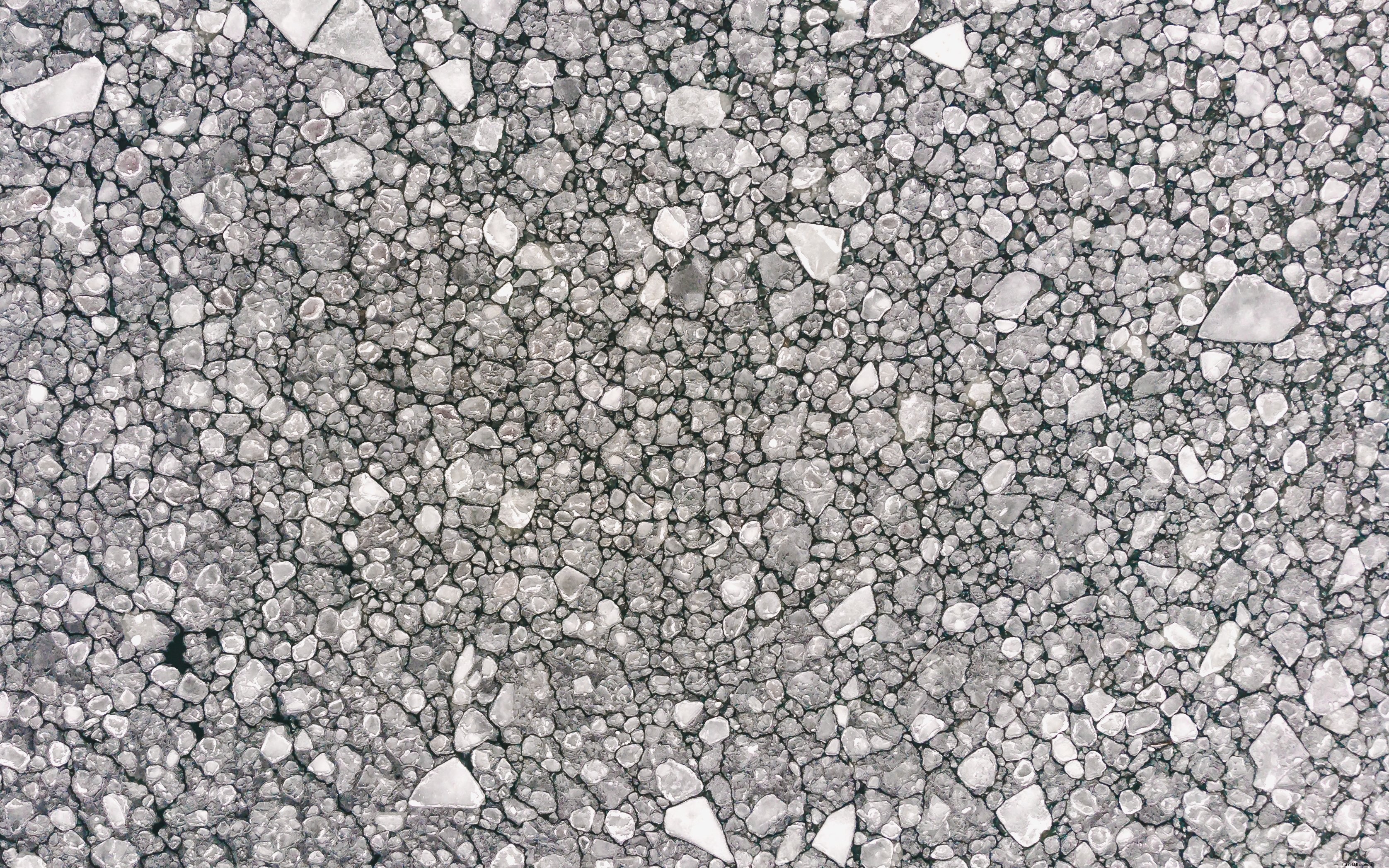 Stunning Overhead View of Frost-Covered Rocks Photograph