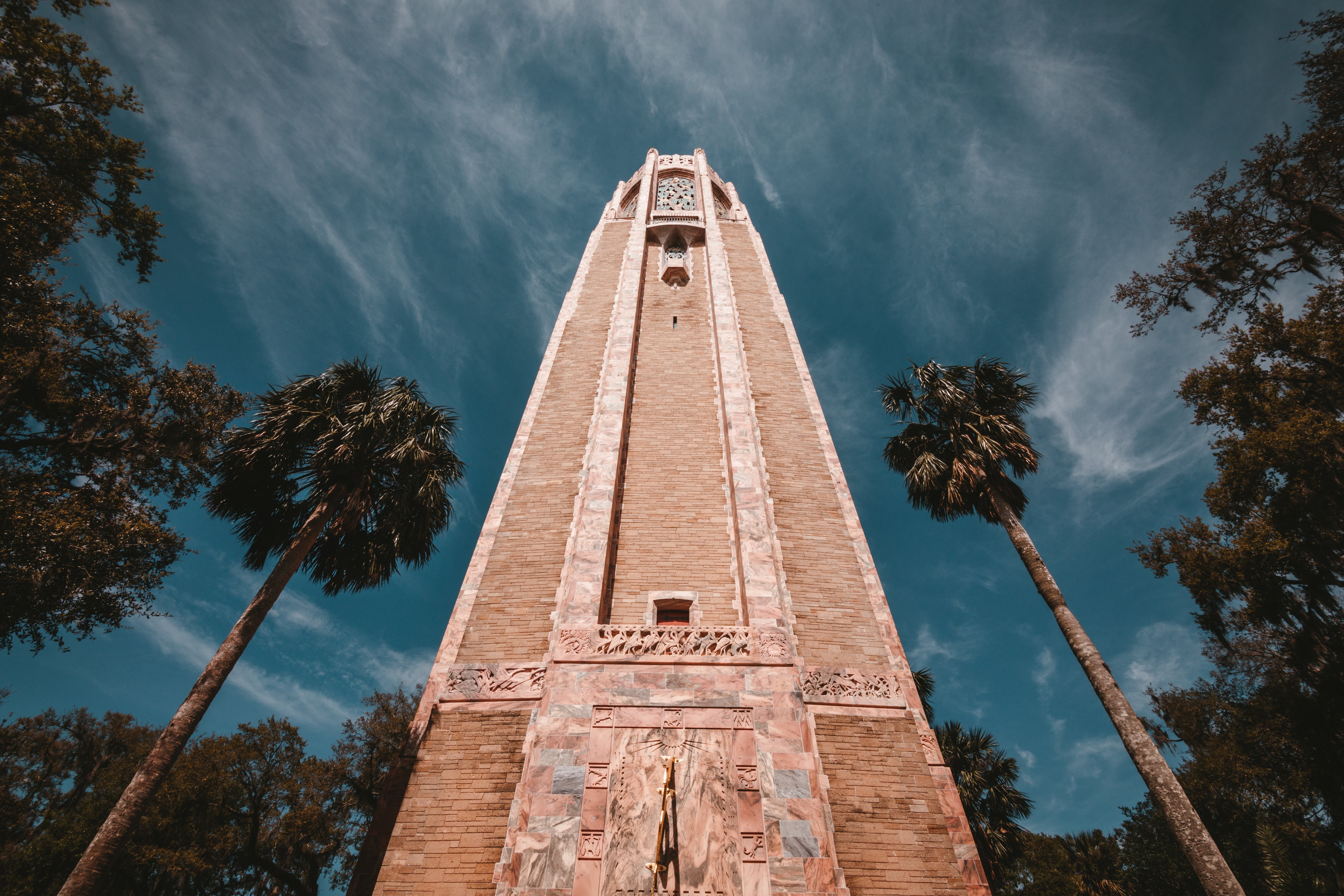 Stunning Low-Angle View of a Historic Brick Building