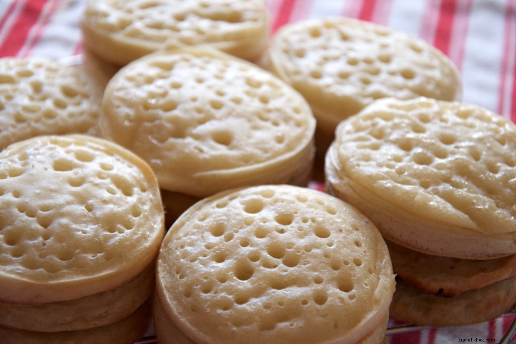 Authentic English Crumpets Recipe from The Beaumont Hotel in London
