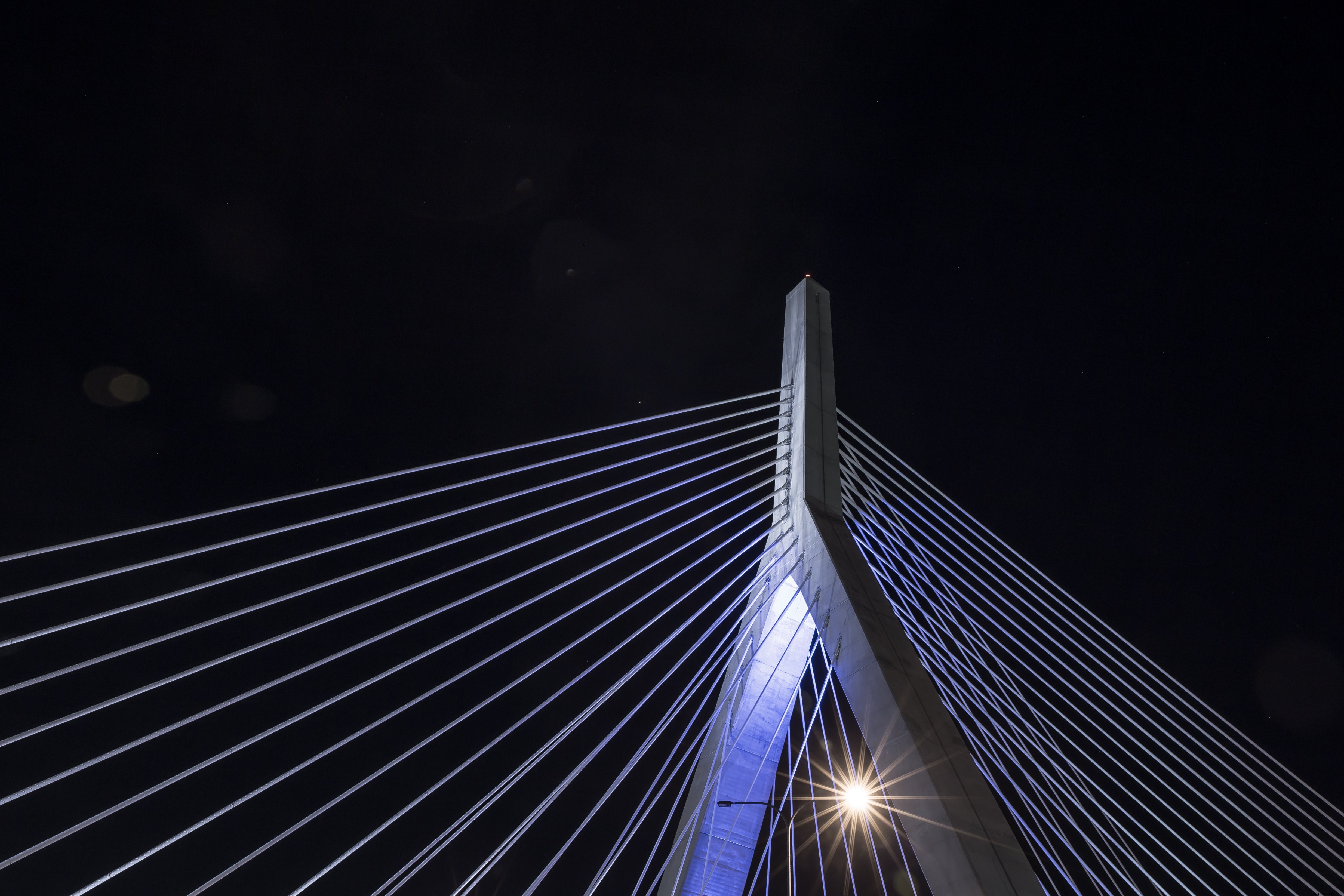 Stunning Nighttime Photo of Boston s Iconic Bridge