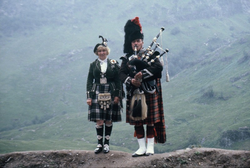 Majestic Scots in Full Traditional Regalia at Stunning Glen Coe