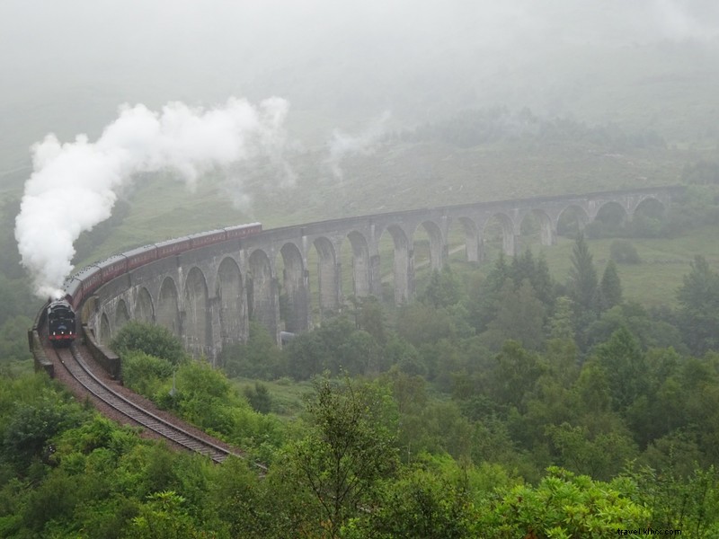 Iconic Jacobite Steam Train Crossing the Glenfinnan Viaduct – Hogwarts Express Magic