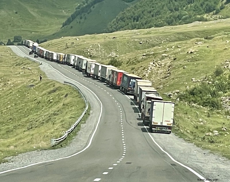 Massive Truck Queues at Russian Border: Awaiting Entry